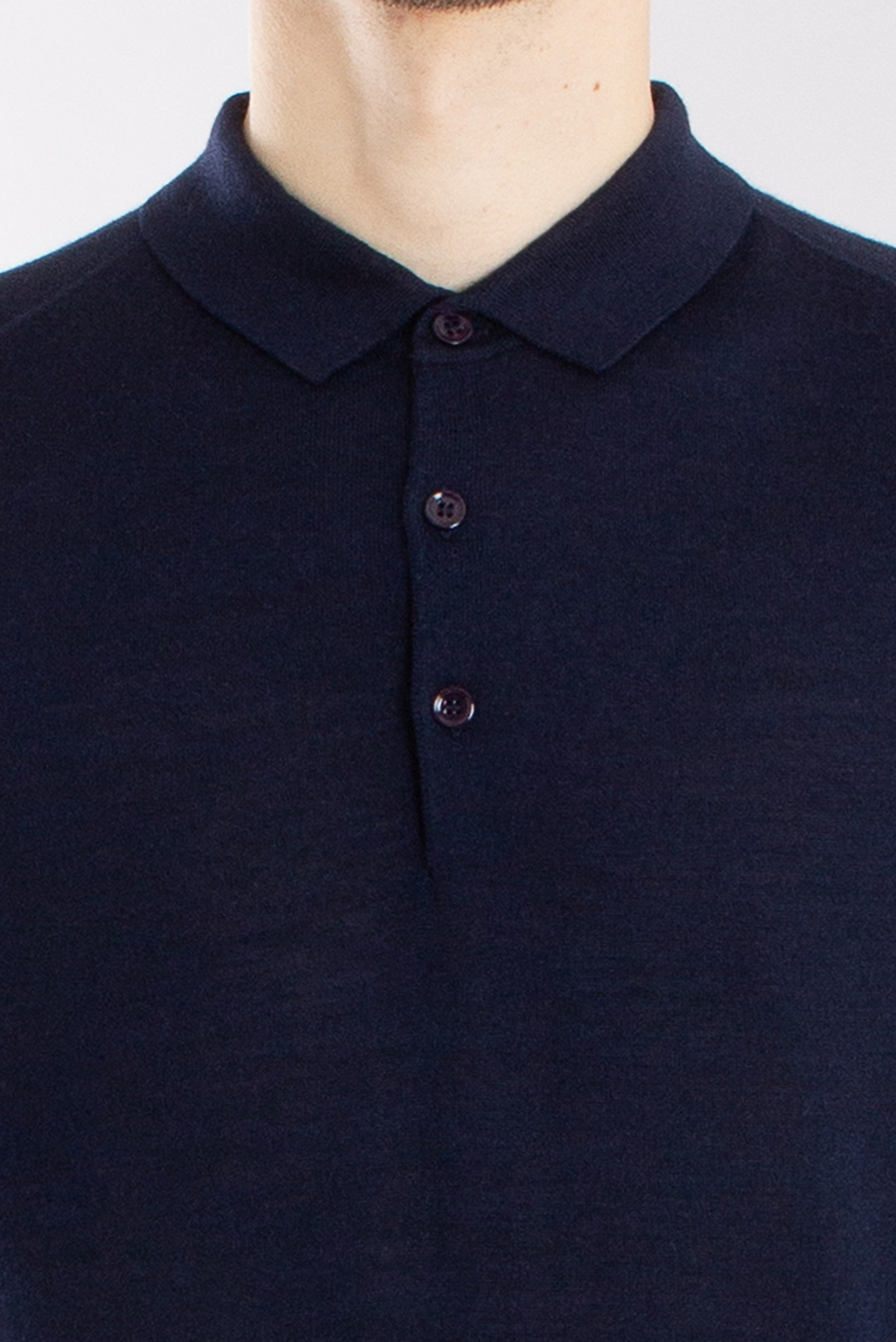 MIENTUS BERLIN Extrafine Wool-Silk-Cashmere Blend Knit Polo