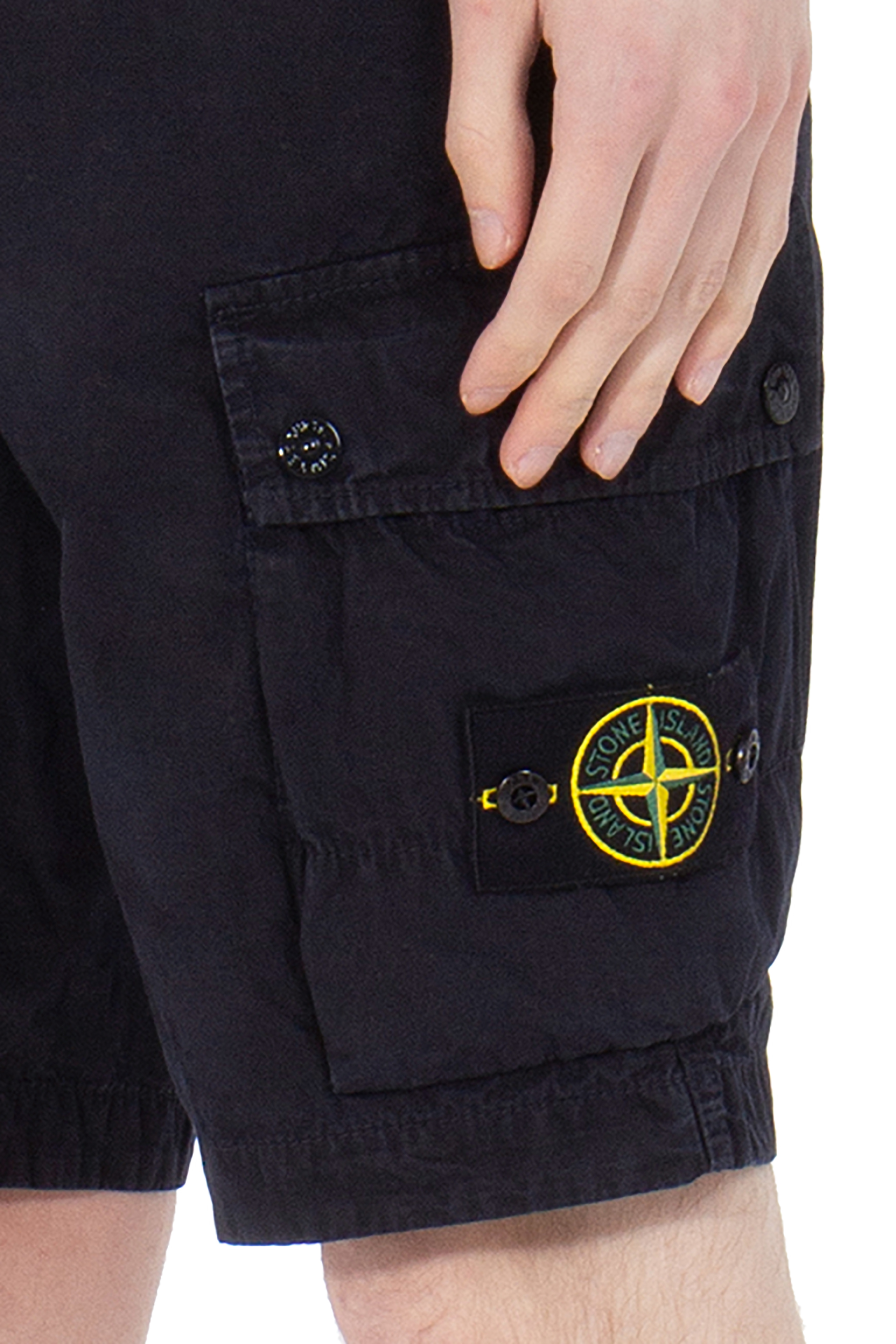 STONE ISLAND Slim Fit Cotton Bermuda Shorts