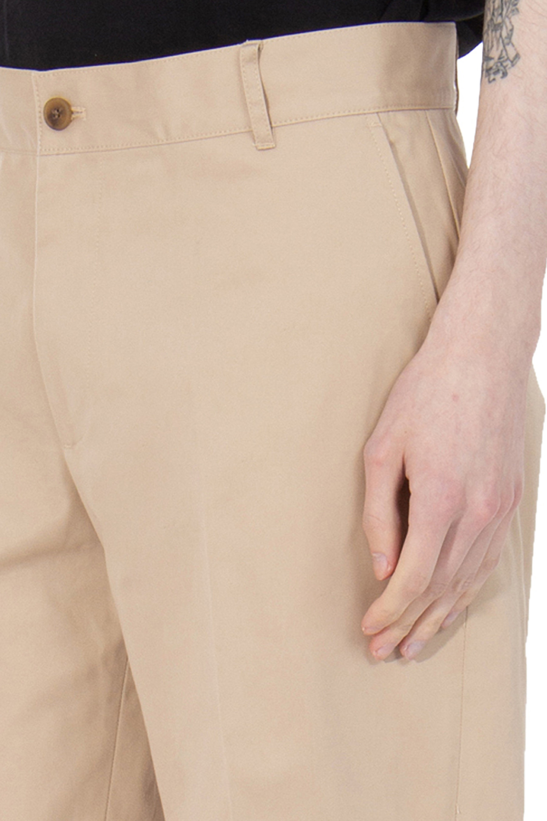 MAISON KITSUNÉ Cotton Gabardine Chino Pants