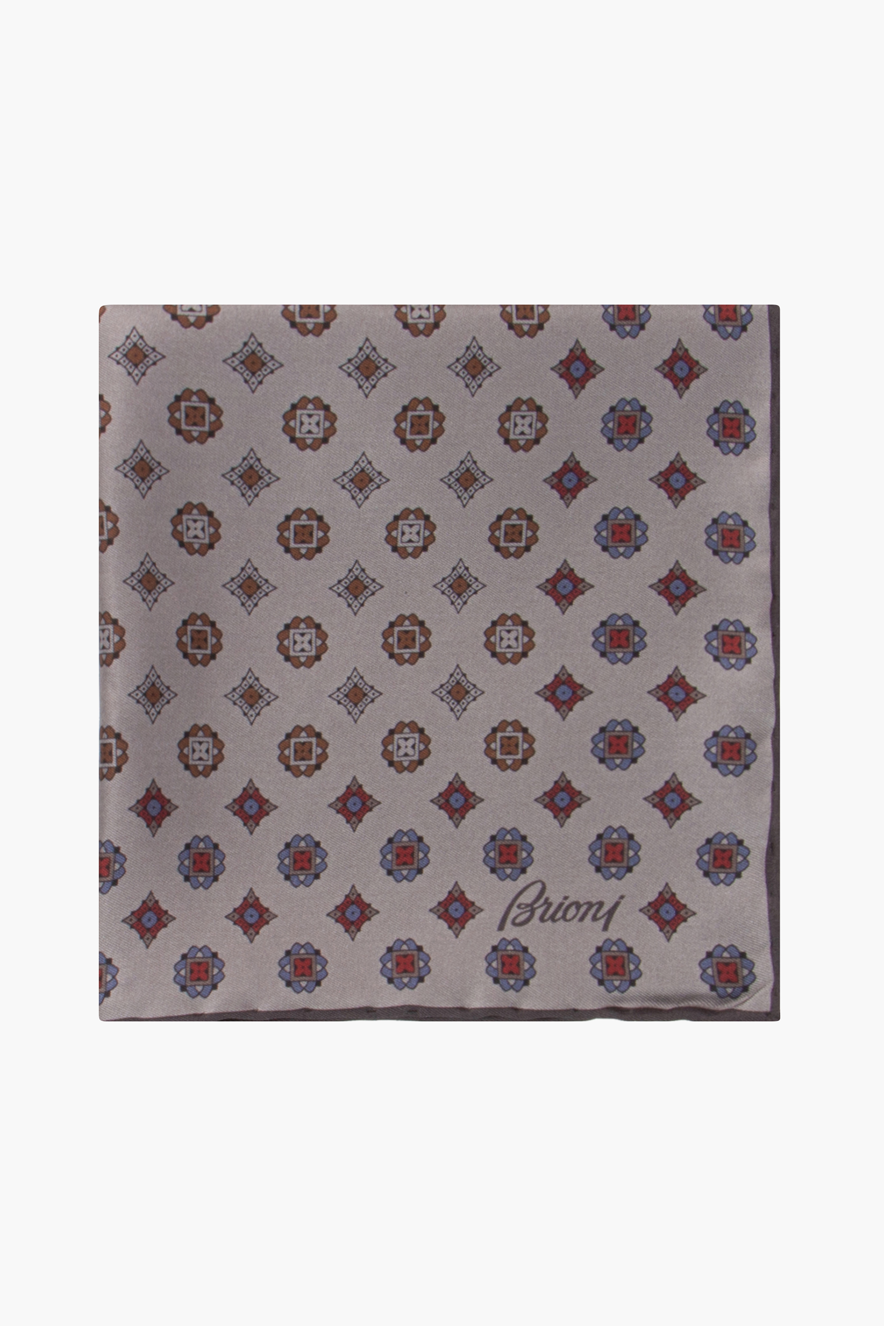 BRIONI Patterned Responsible Silk Hankerchief