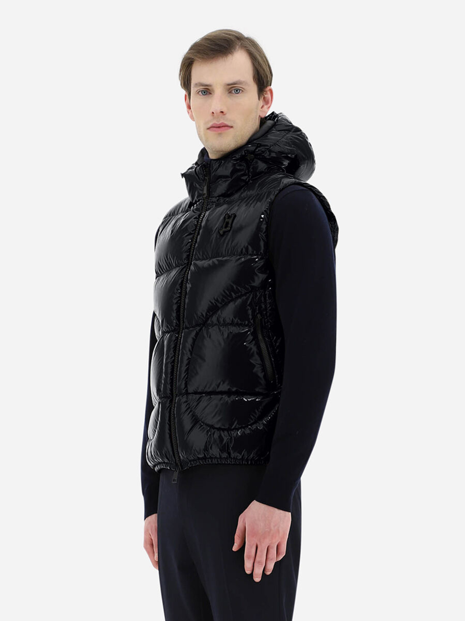 HERNO Gloss Hooded Down Vest