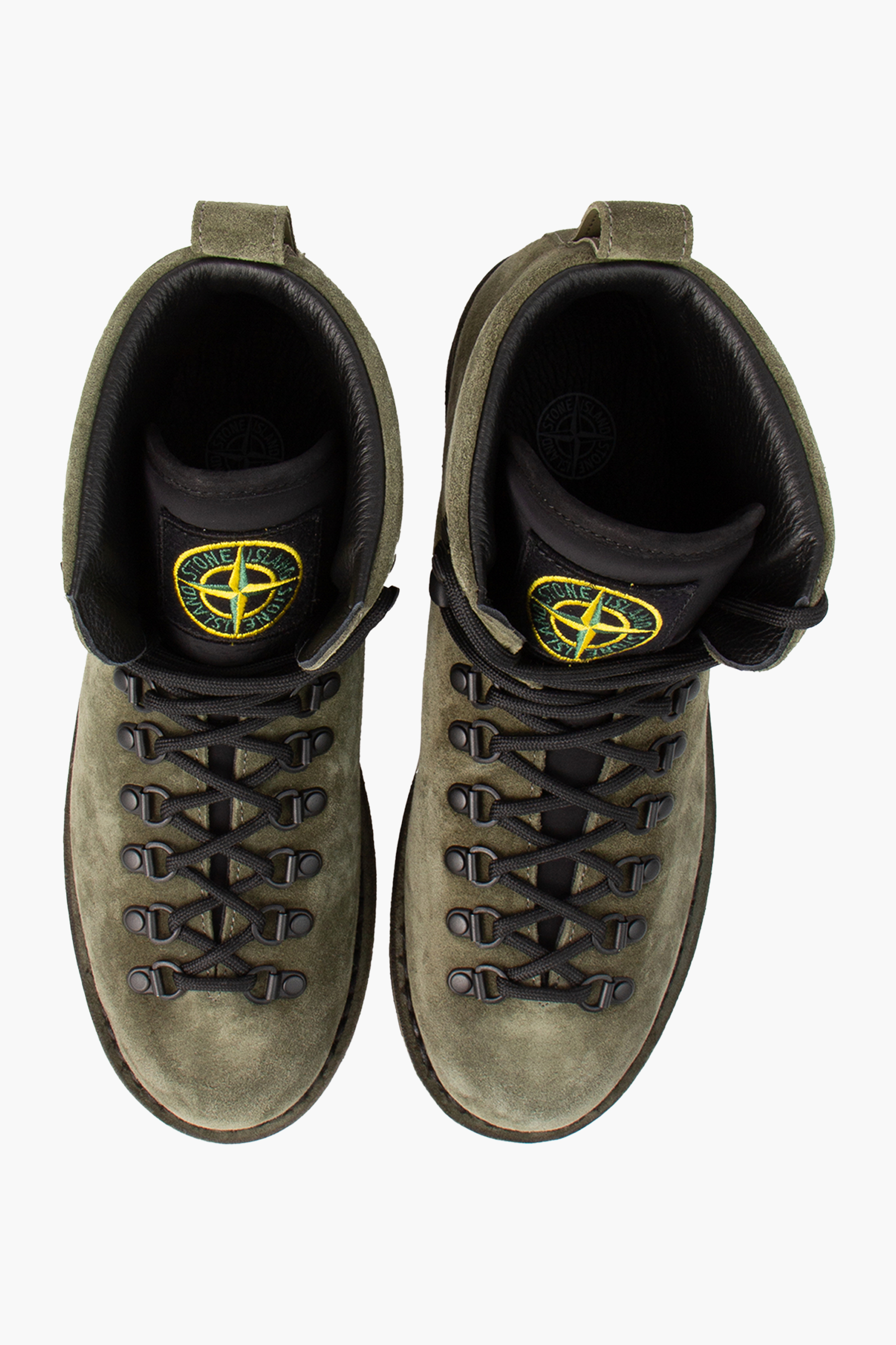 STONE ISLAND Split Leather Ankle Boots