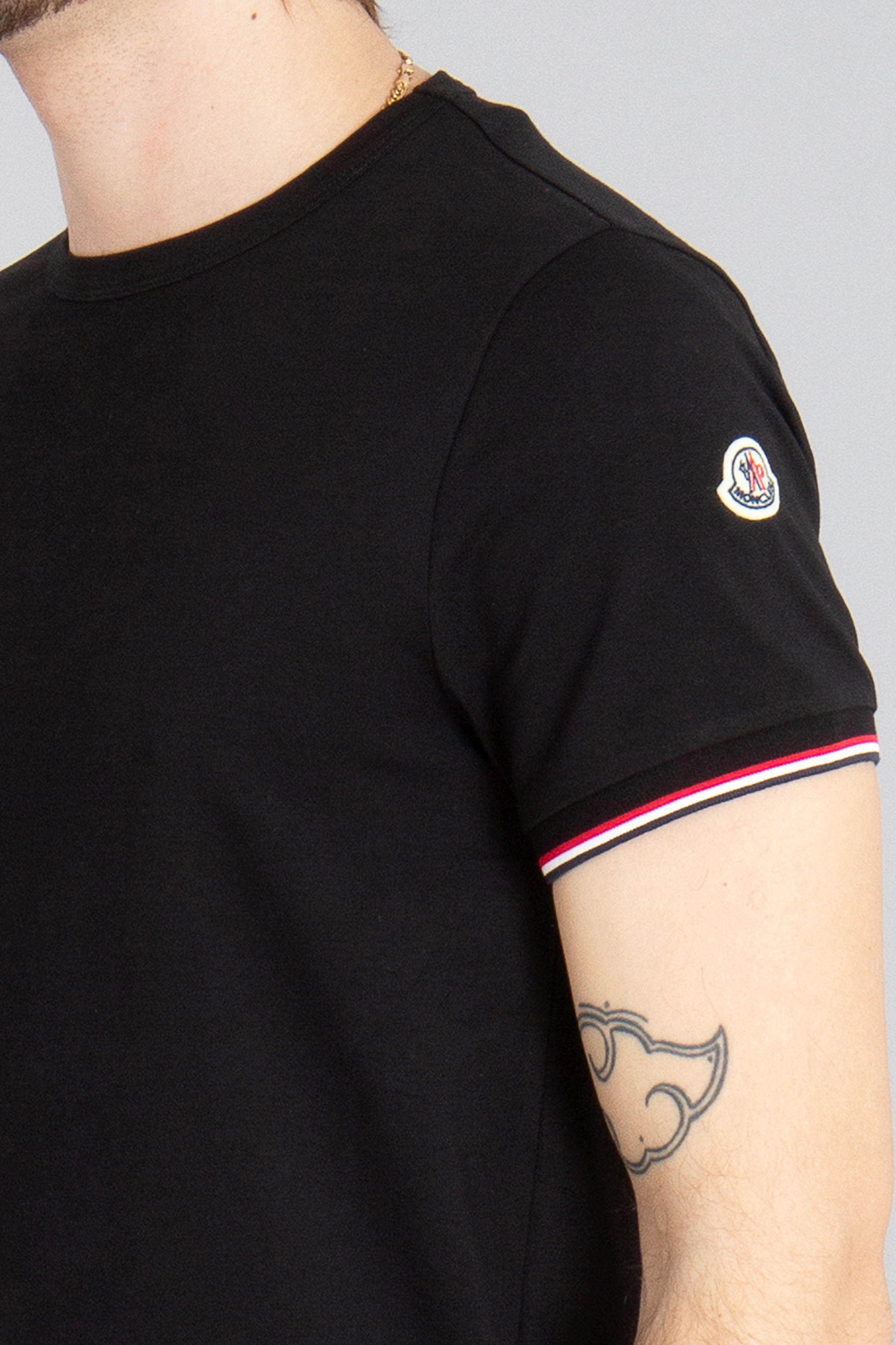 MONCLER Slim Fit Stretch Cotton Jersey T-Shirt