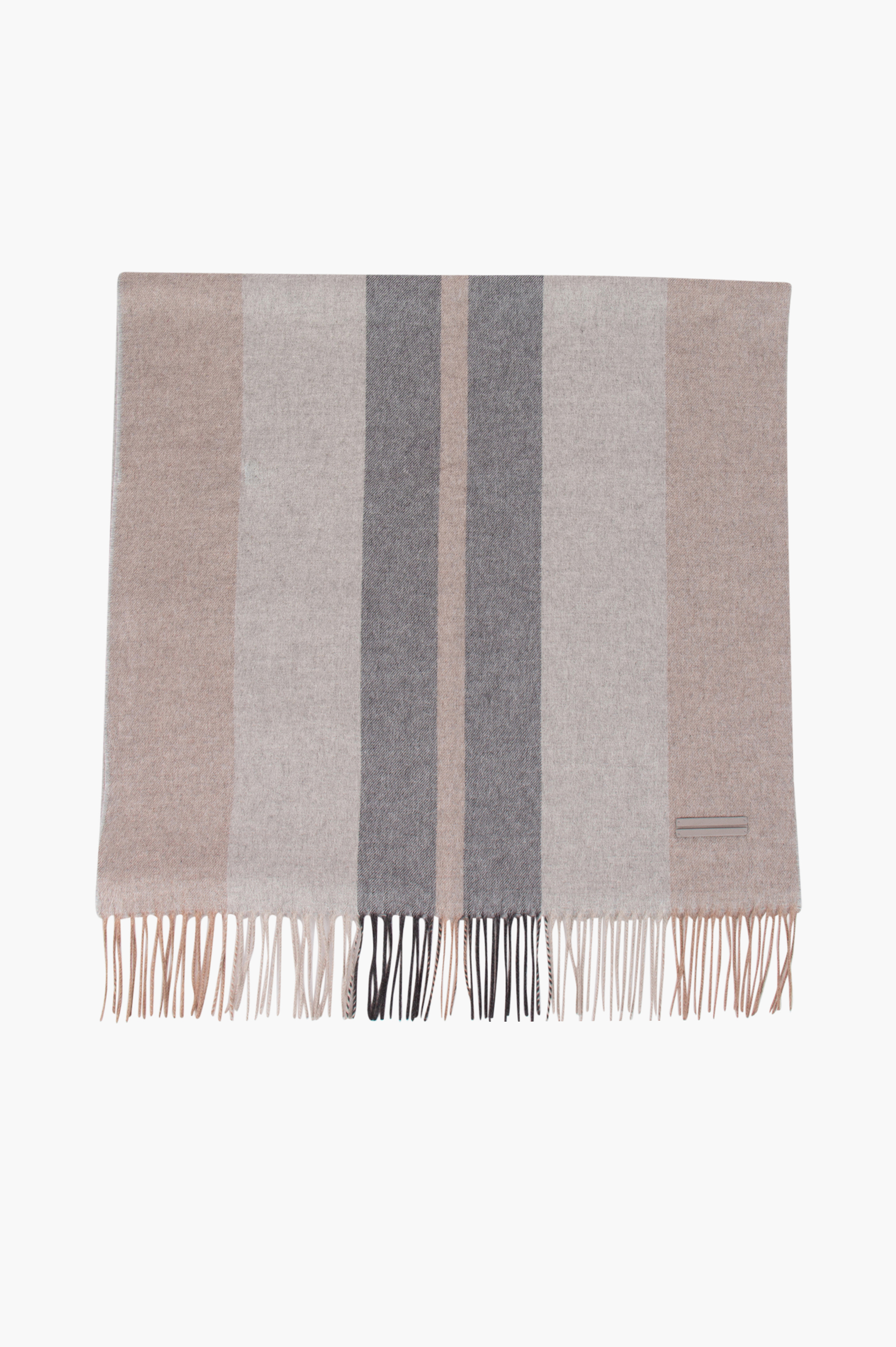 ZEGNA Striped Silk Scarf