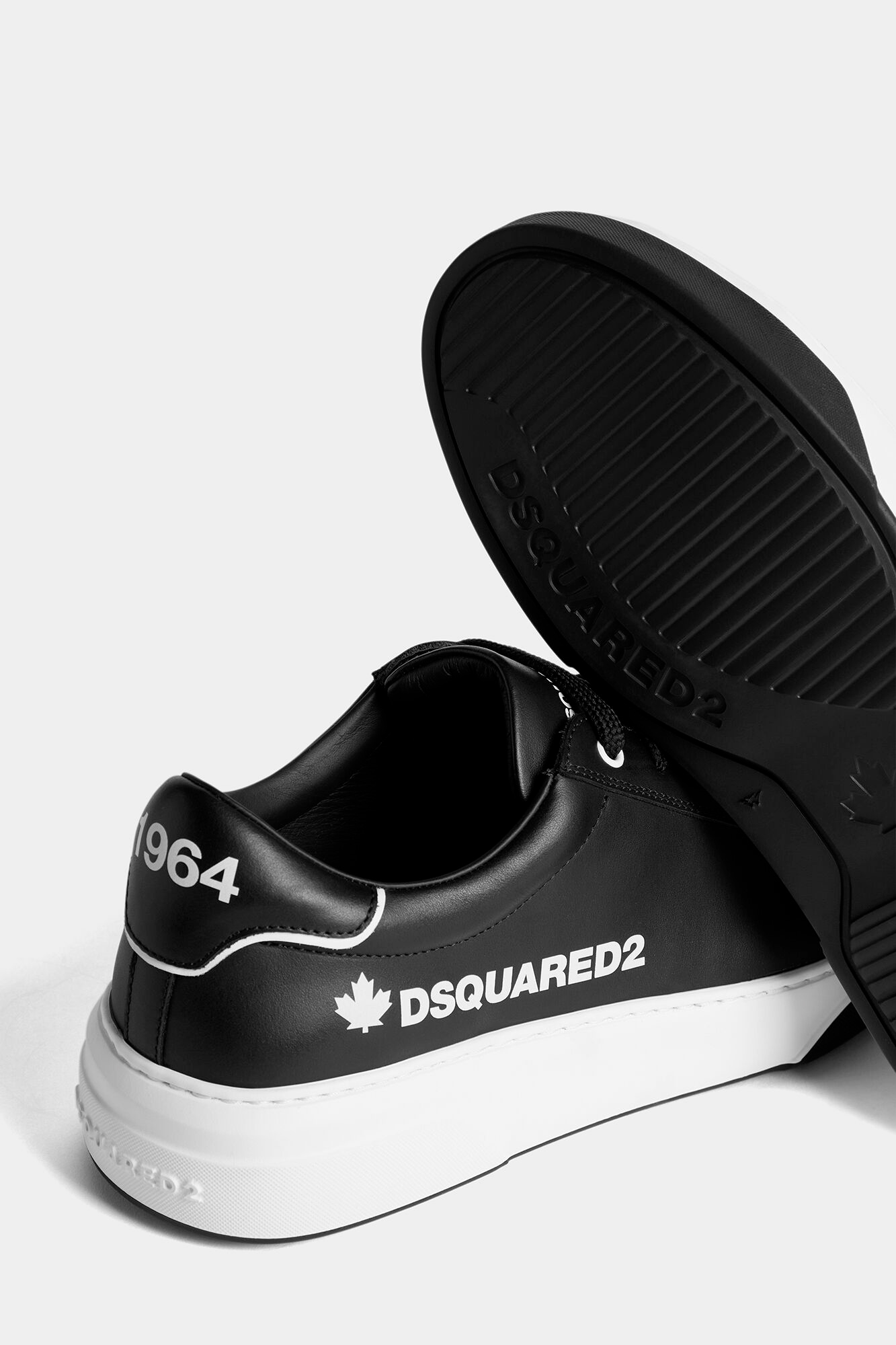 DSQUARED2 Low Calf Leather Sneakers Bumper