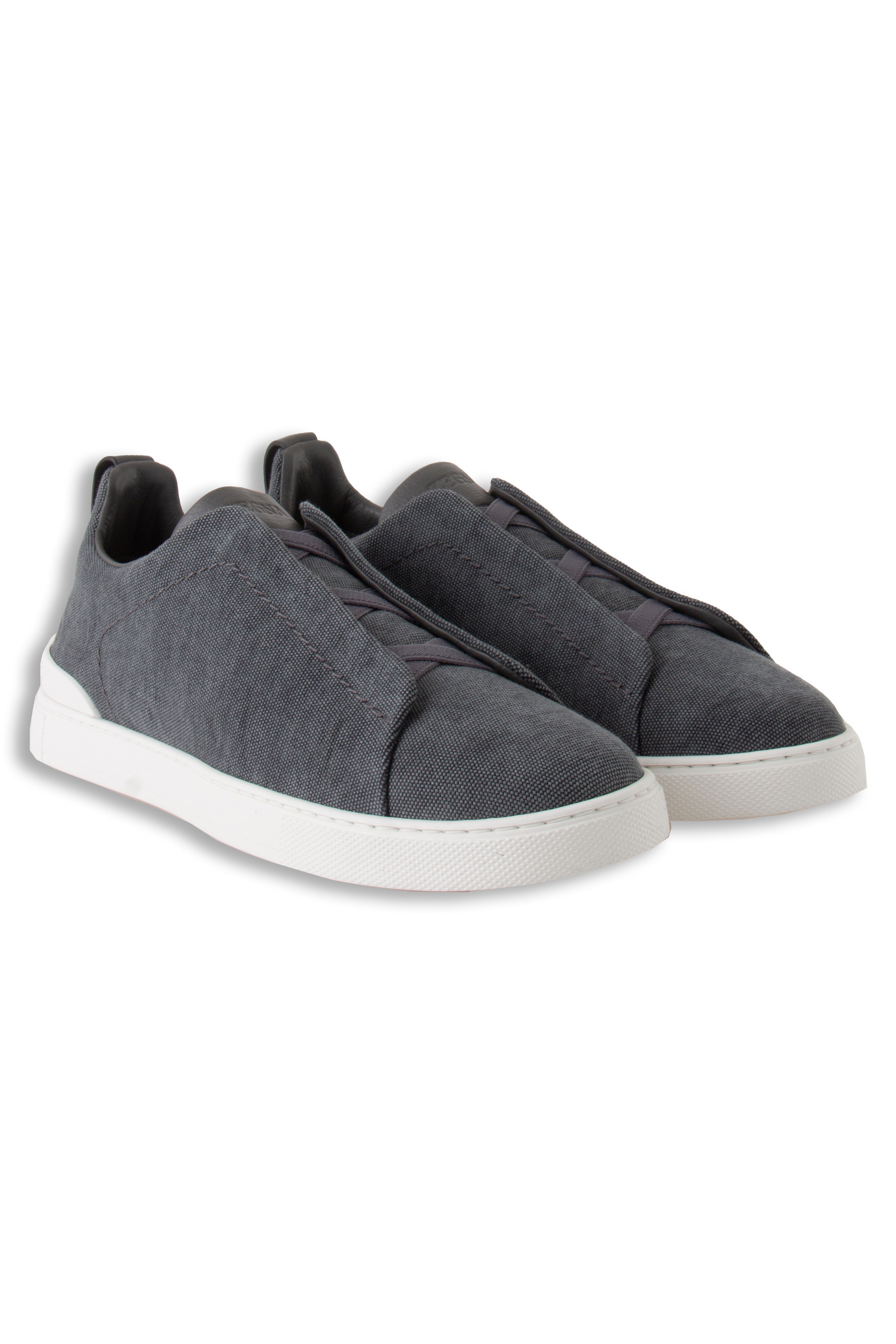 ZEGNA Canvas Sneakers Triple Stitch