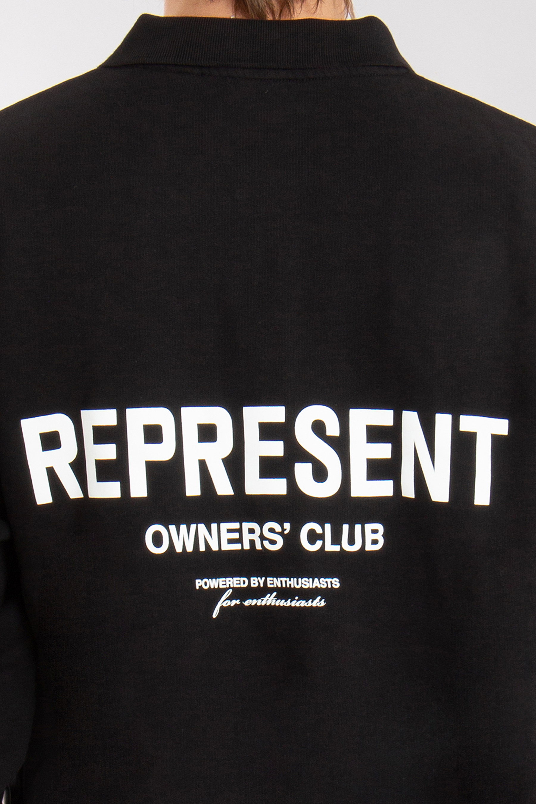 REPRESENT Owners Club Cotton Polo Sweatshirt