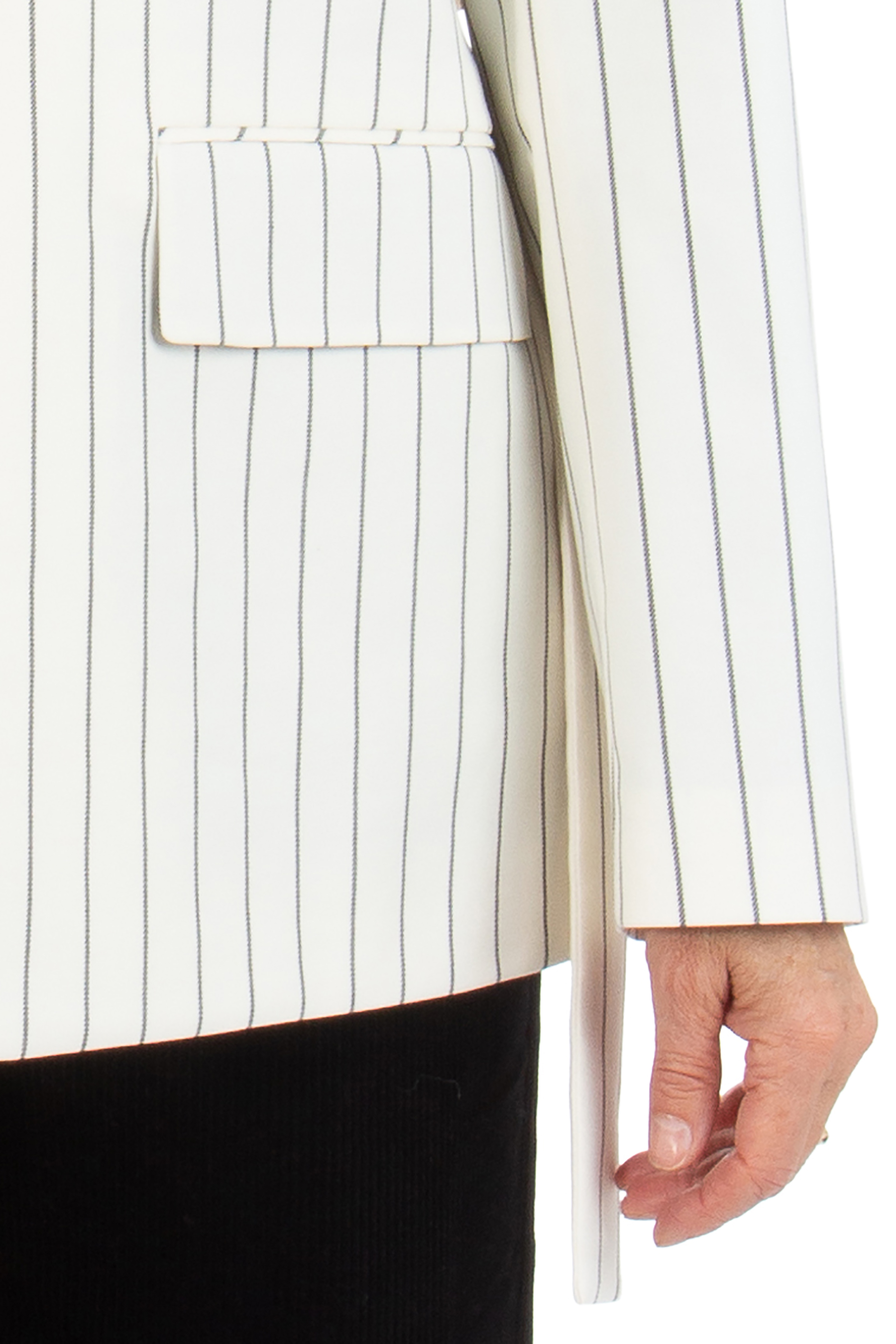 HUGO Striped Cotton Blend Blazer Aeva 