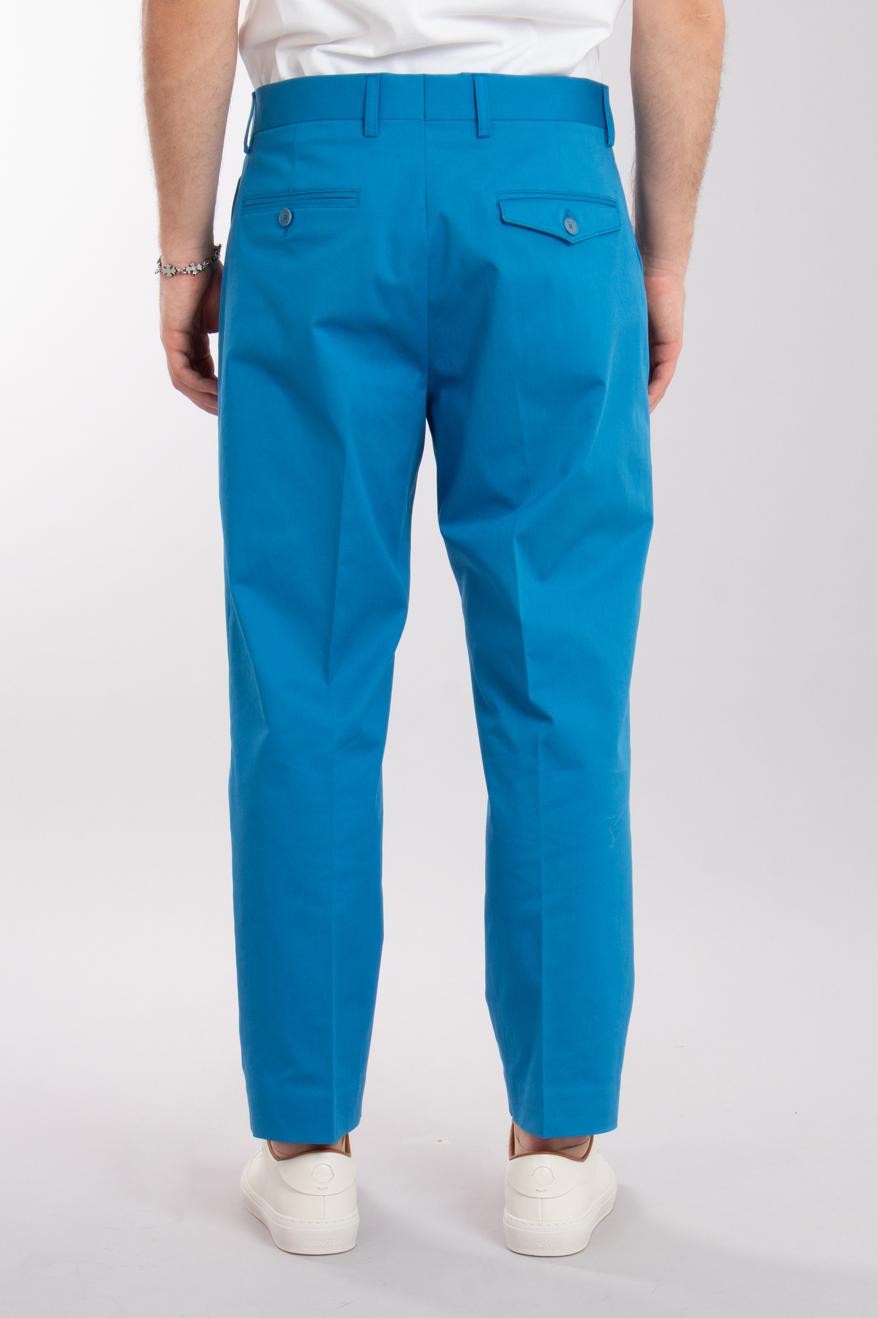 ETRO Pleated Cotton Stretch Pants