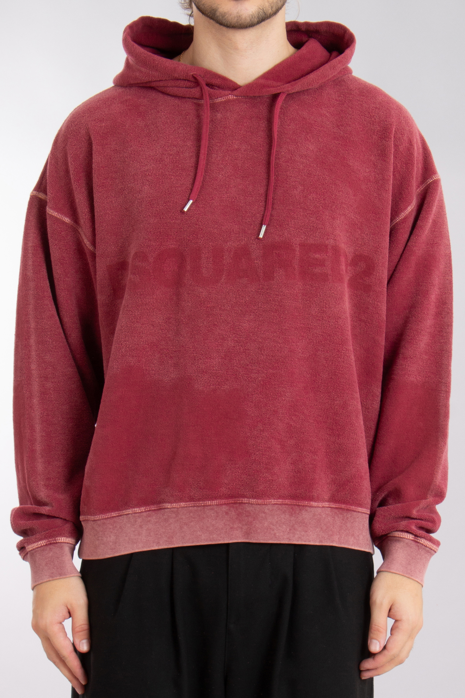 DSQUARED2 Used Wash Relax Fit Cotton Hoodie