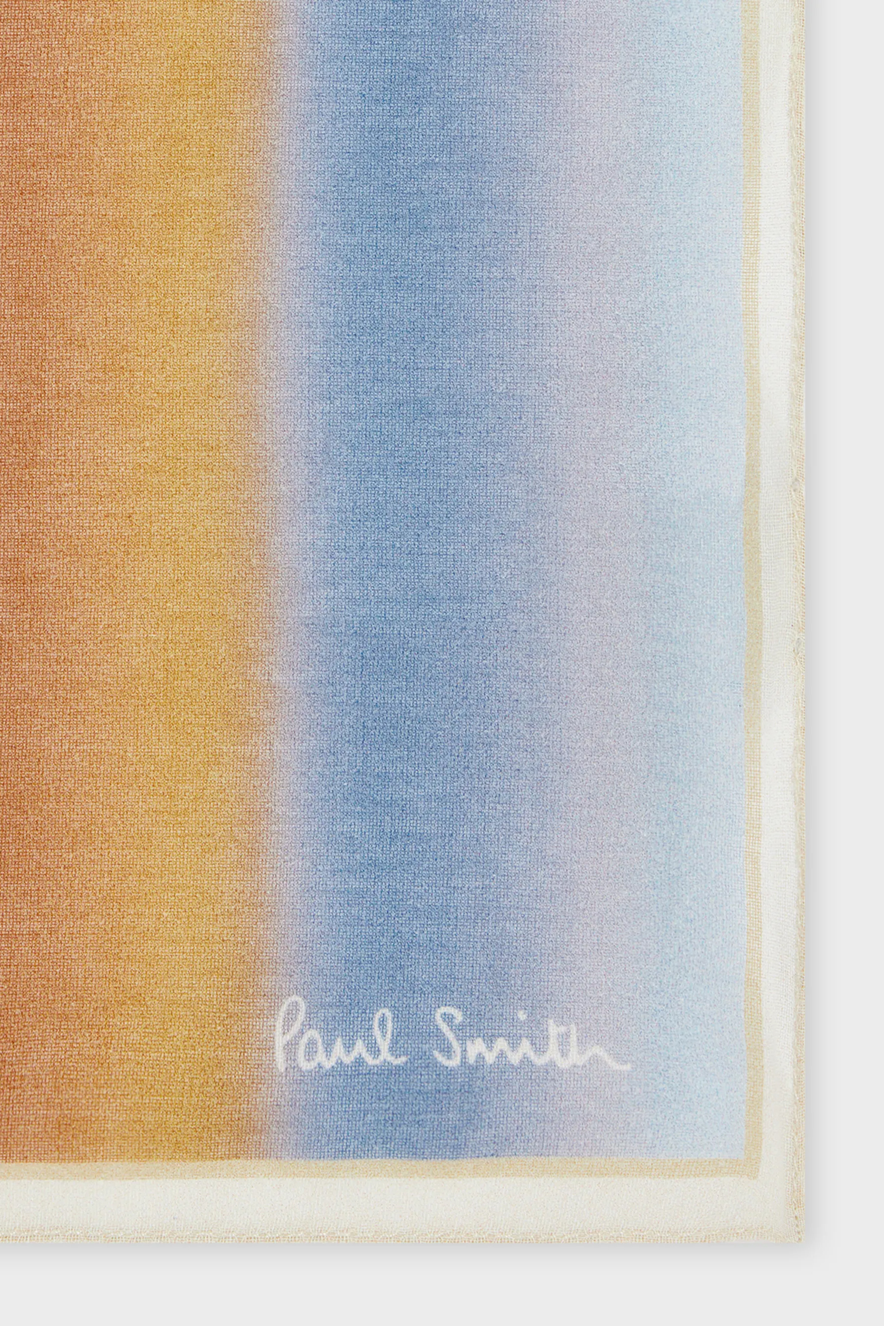 PAUL SMITH Smith Stripe Cotton Pocket Square