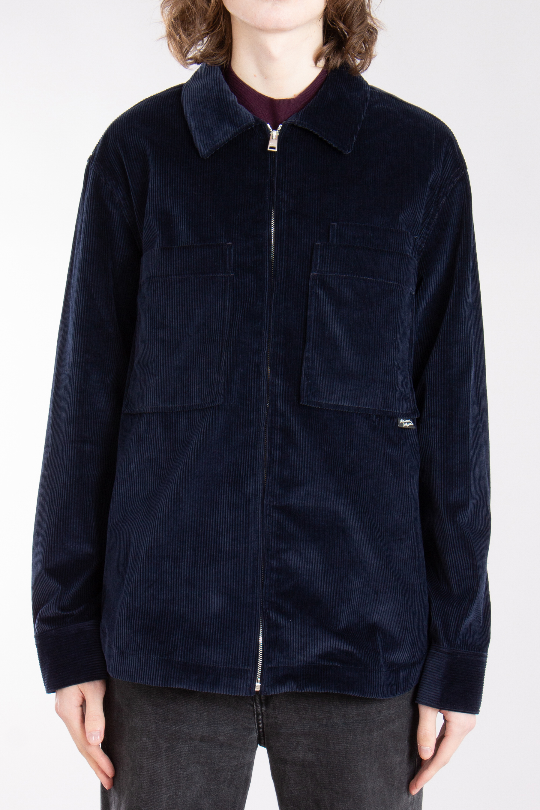 MAISON KITSUNÉ Relaxed Cotton Corduroy Zipped Overshirt