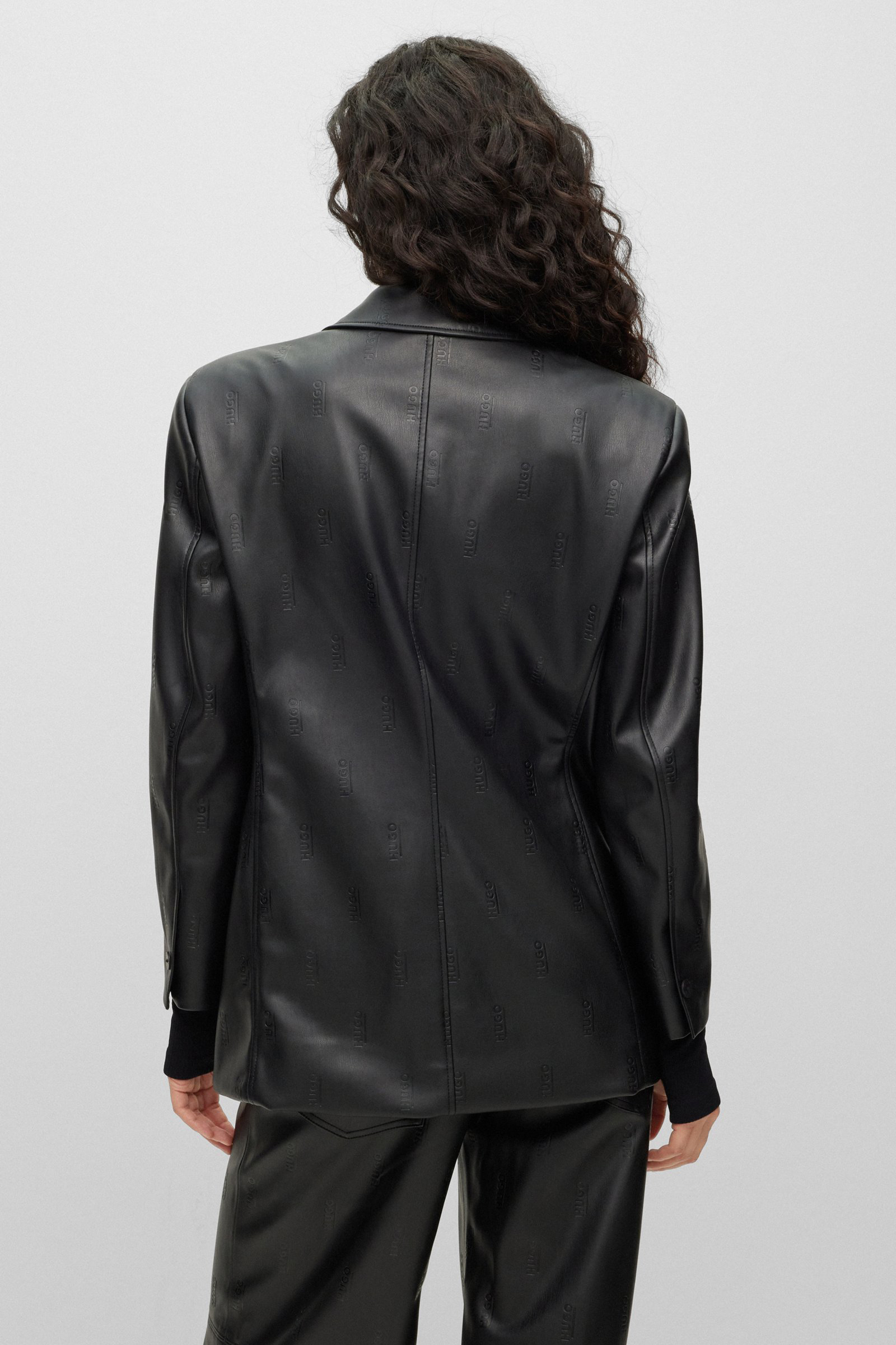 HUGO Faux Leather Jacket Amasala-1