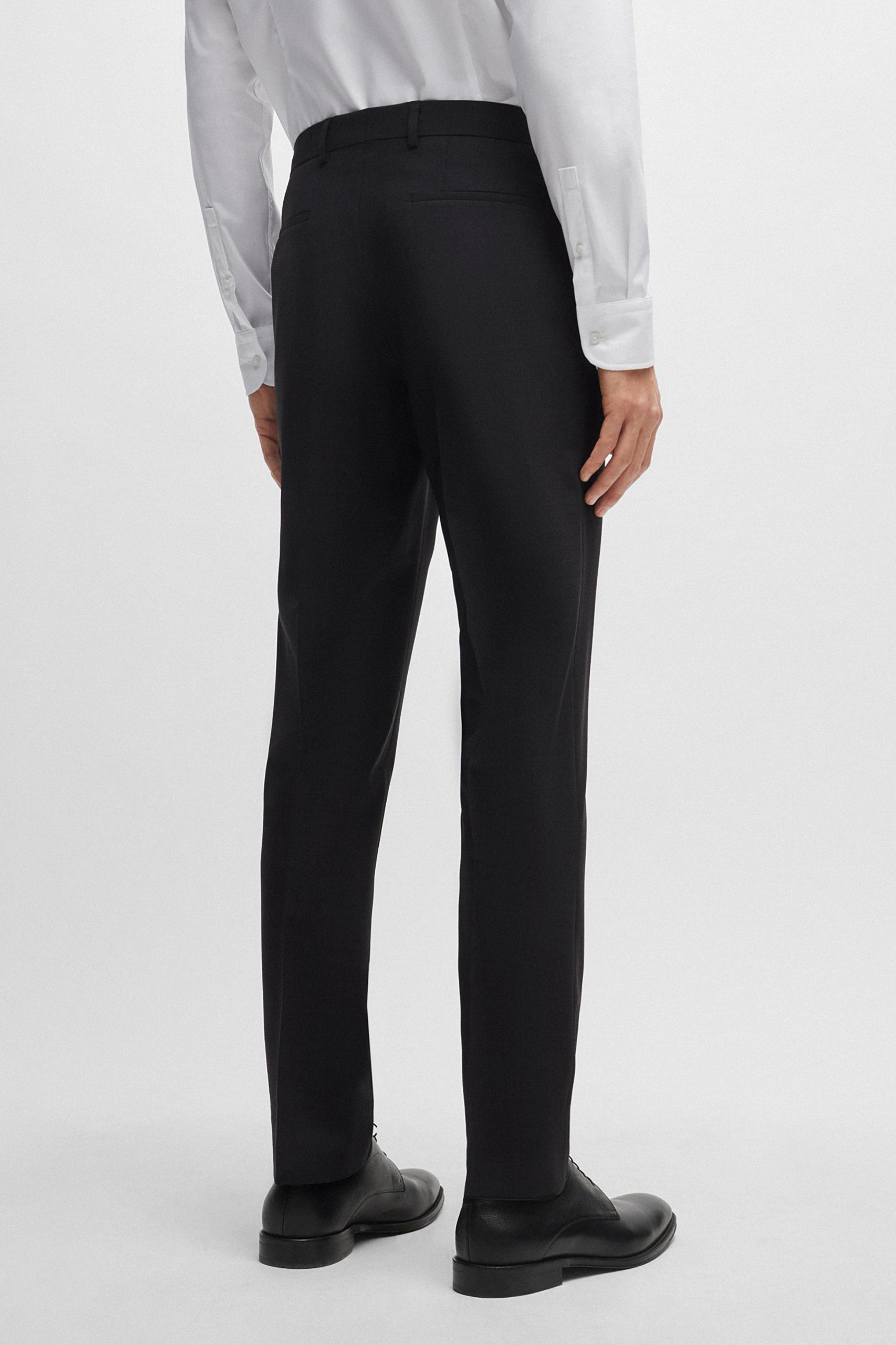 BOSS Slim Fit Virgin Wool Stretch Pants H-Genius