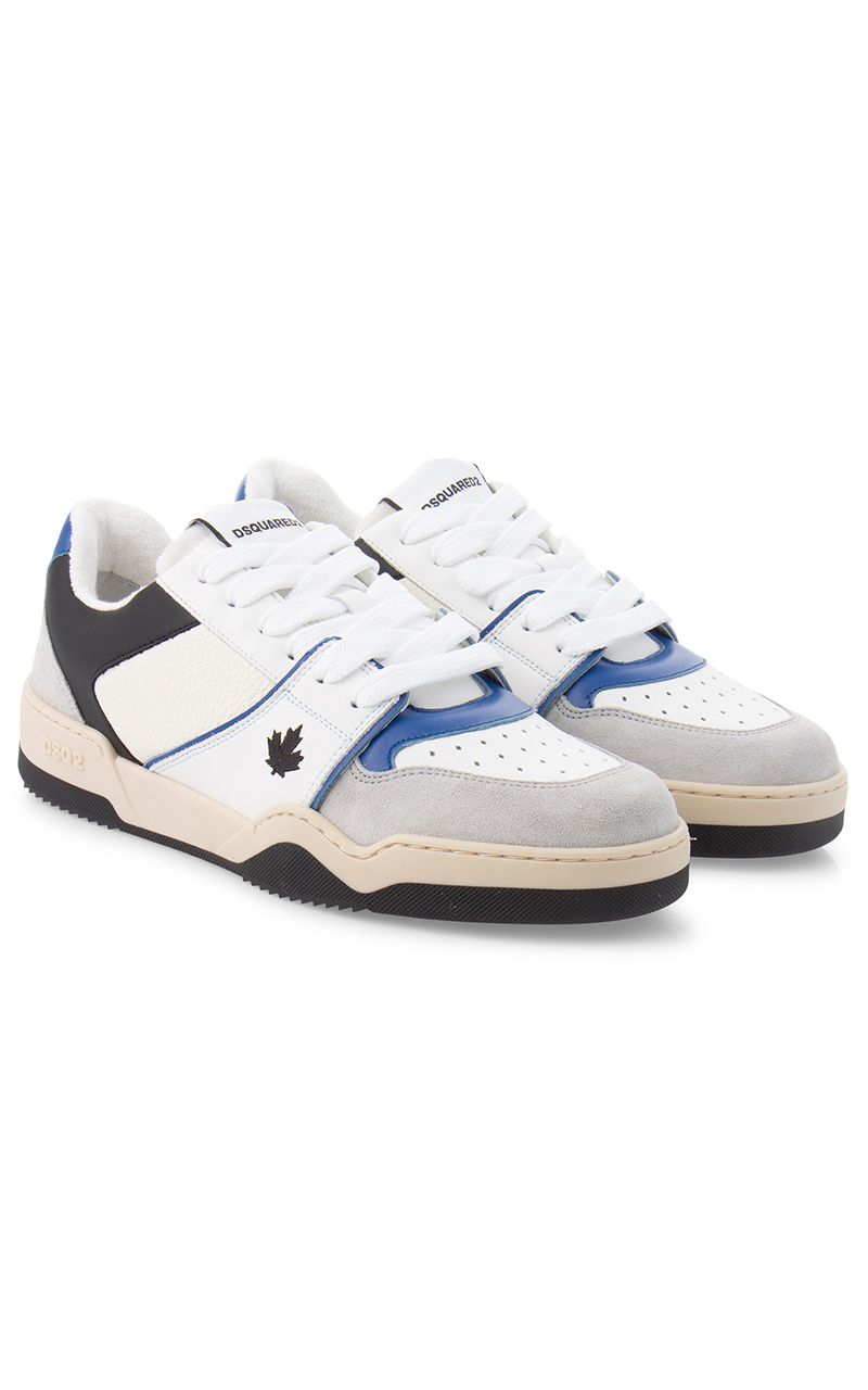 DSQUARED2 Leather & Suede Sneakers Spiker