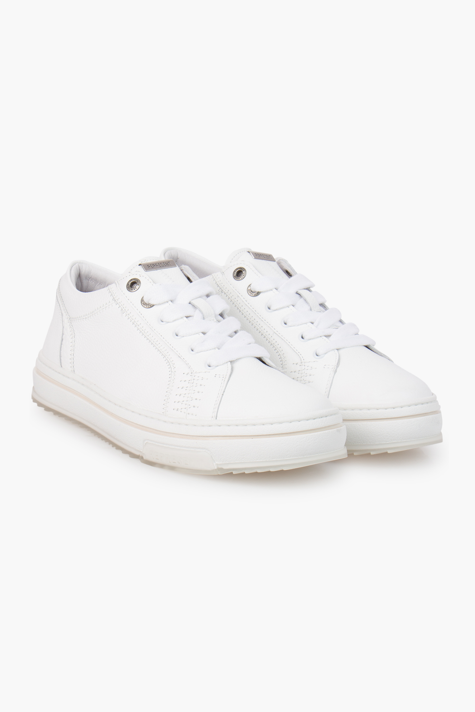 REPRESENT Tumbled Leather Sneakers HTN Tumble Mix