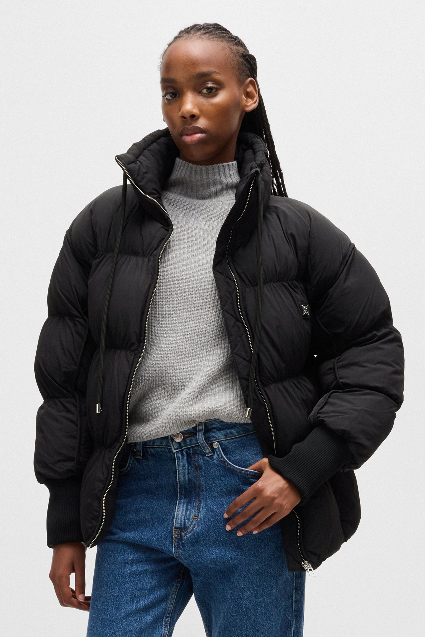 HUGO Oversized Nylon Puffer Jacket Fatina