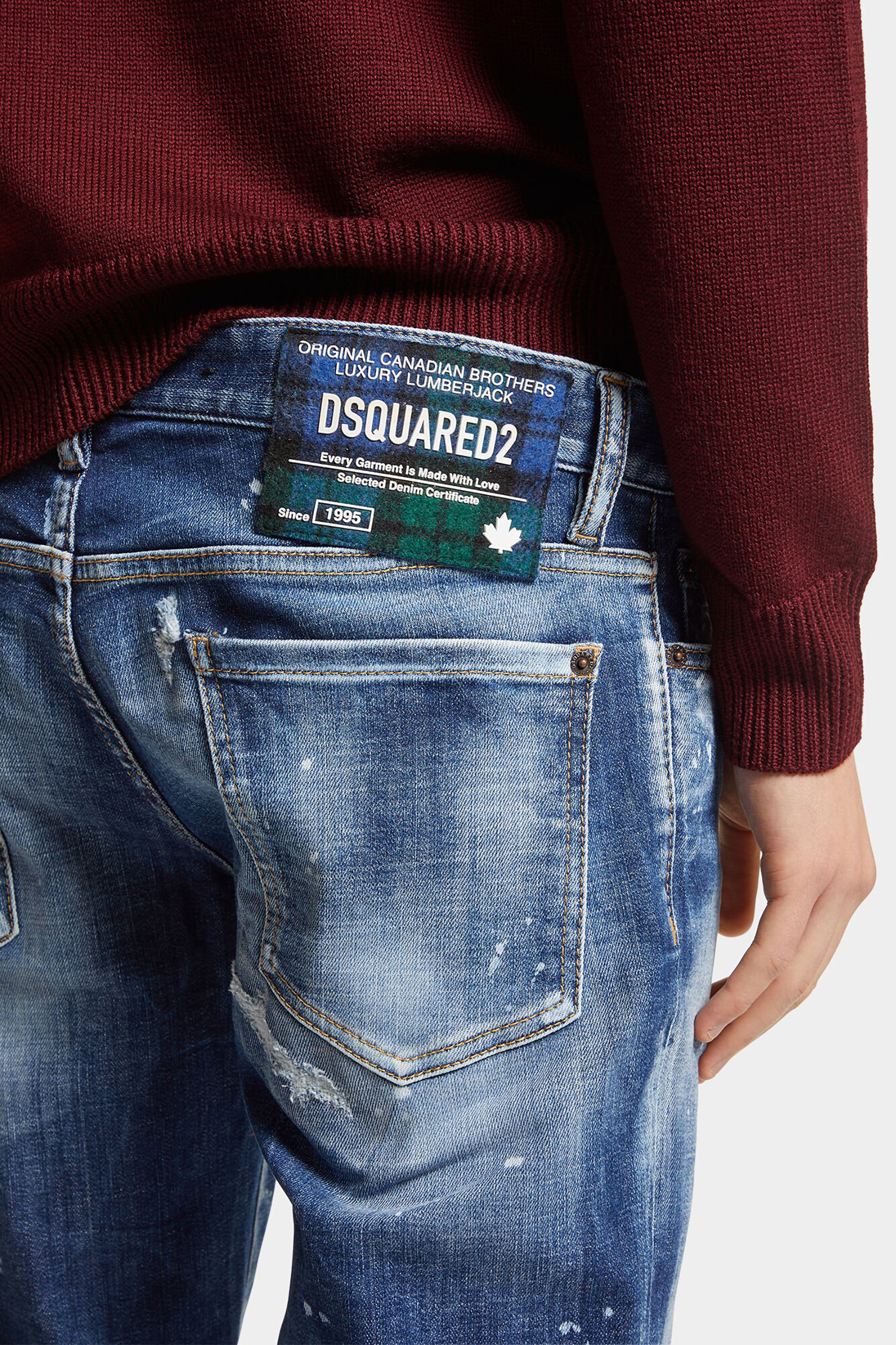 DSQUARED2 Medium Haritage Rammendo Wash Slim Jeans