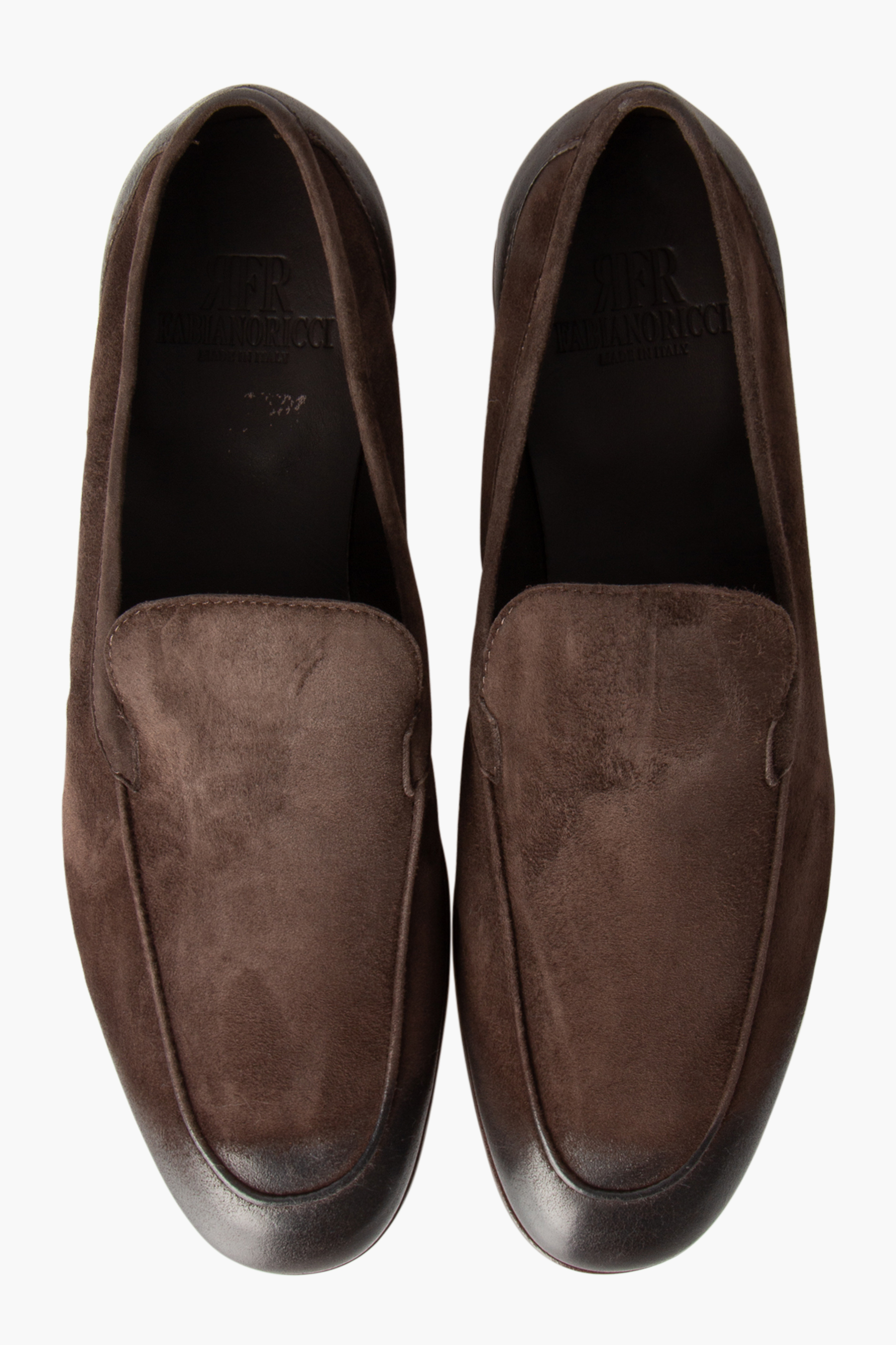 FABIANO RICCI Reverse Leather Loafers Flexi