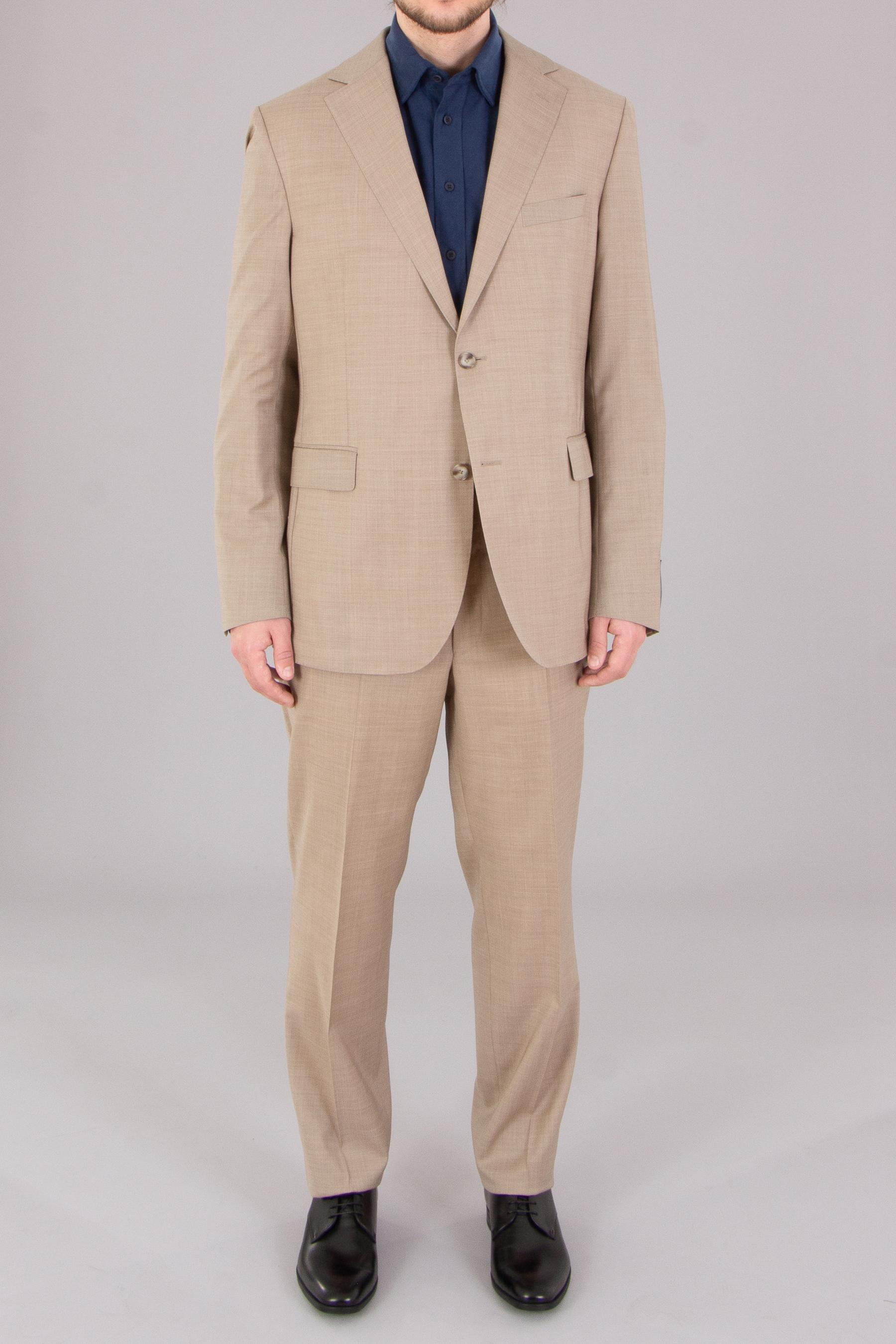 DRESSLER Regular Fit Virgin Wool Suit Sean