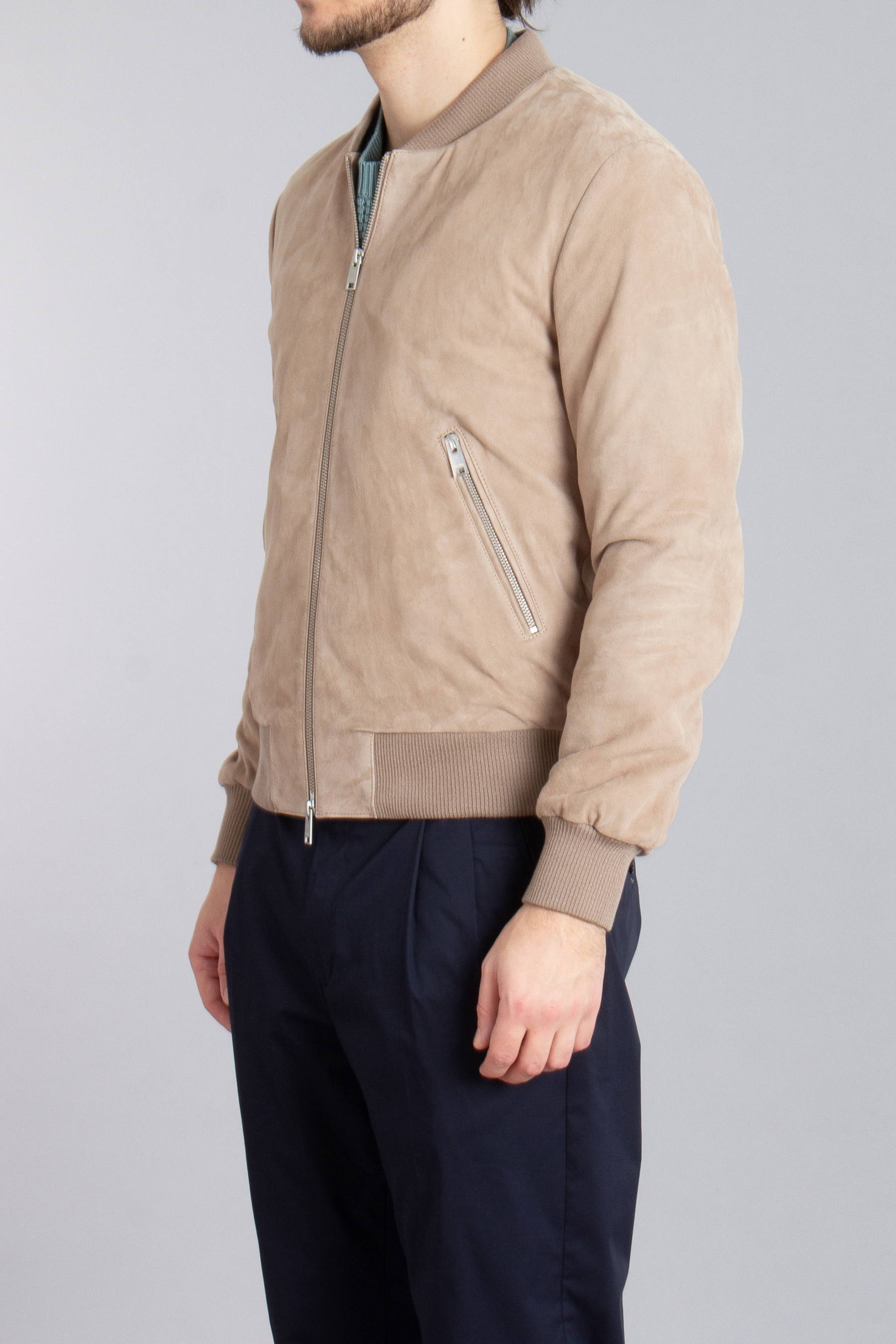 ARMA Goat Suede Bomber Jacket Didier