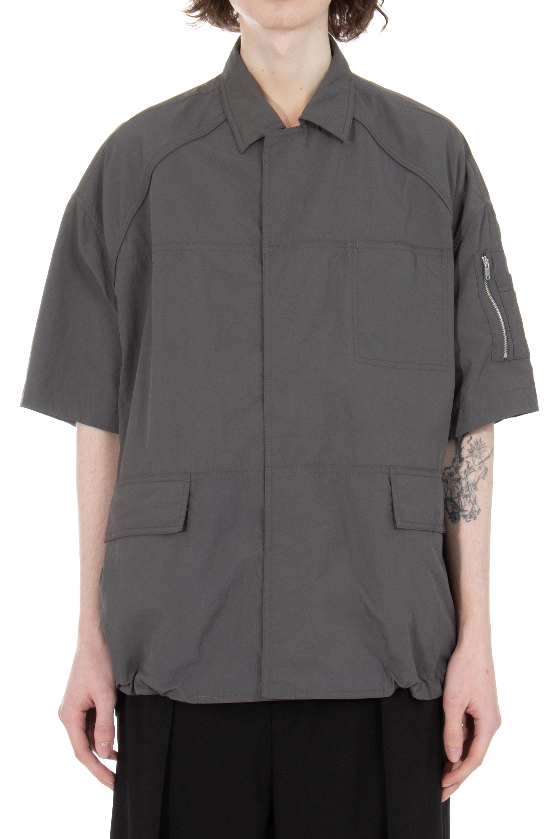 JUUN.J Short Sleeved Nylon Shirt