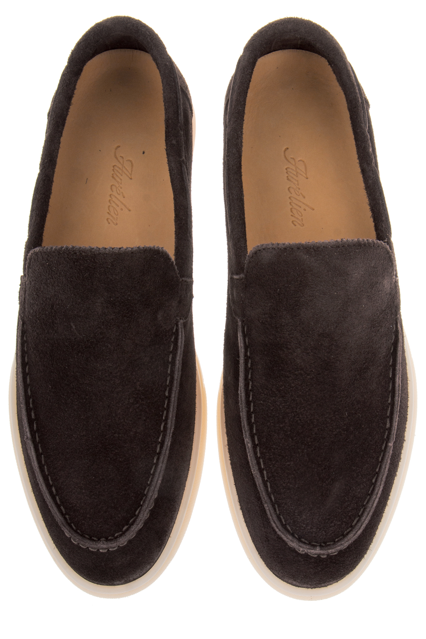 AURÉLIEN Softey® Suede Lady Yacht Loafers 