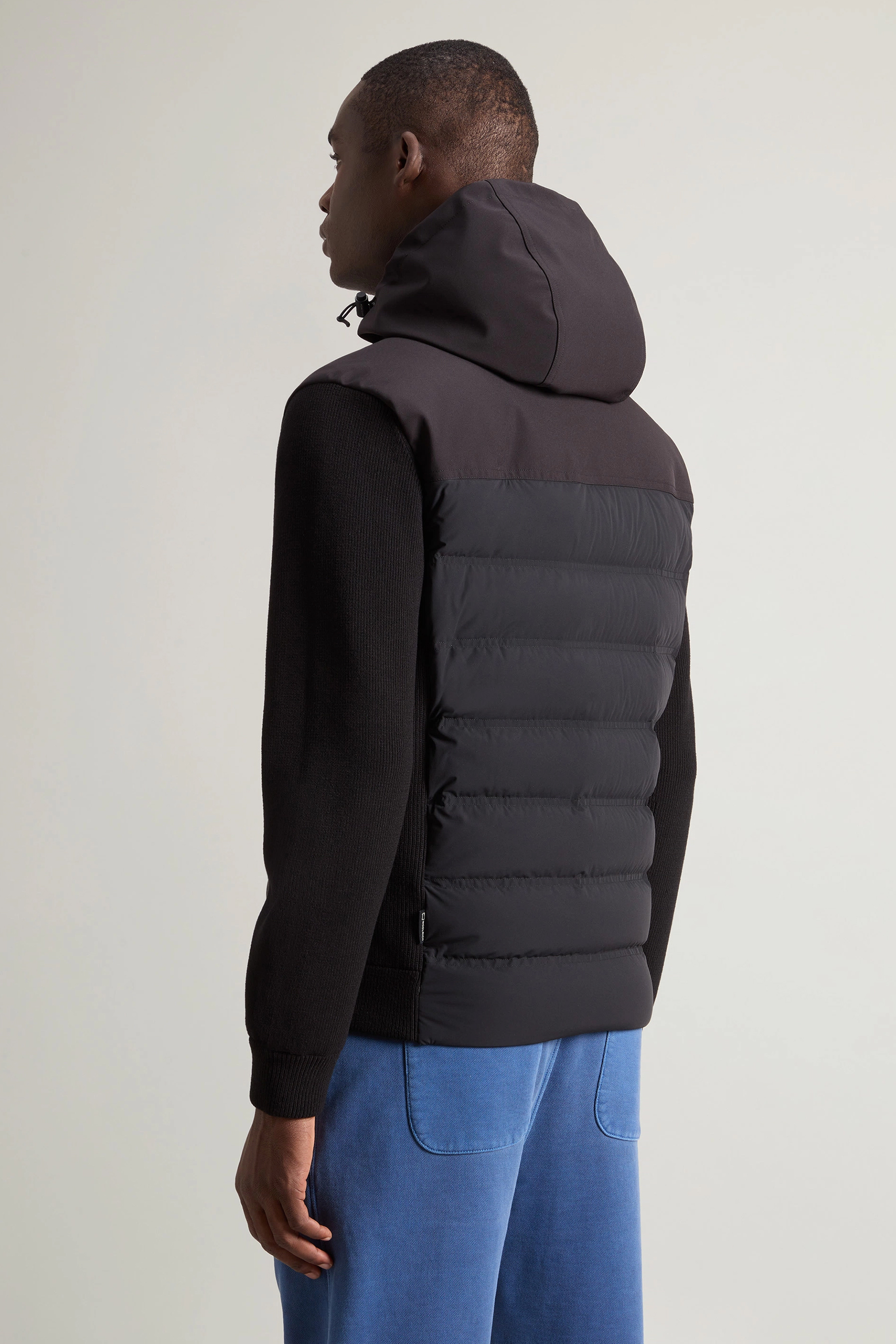 WOOLRICH Nylon Stretch Down Jacket Bering Hybrid