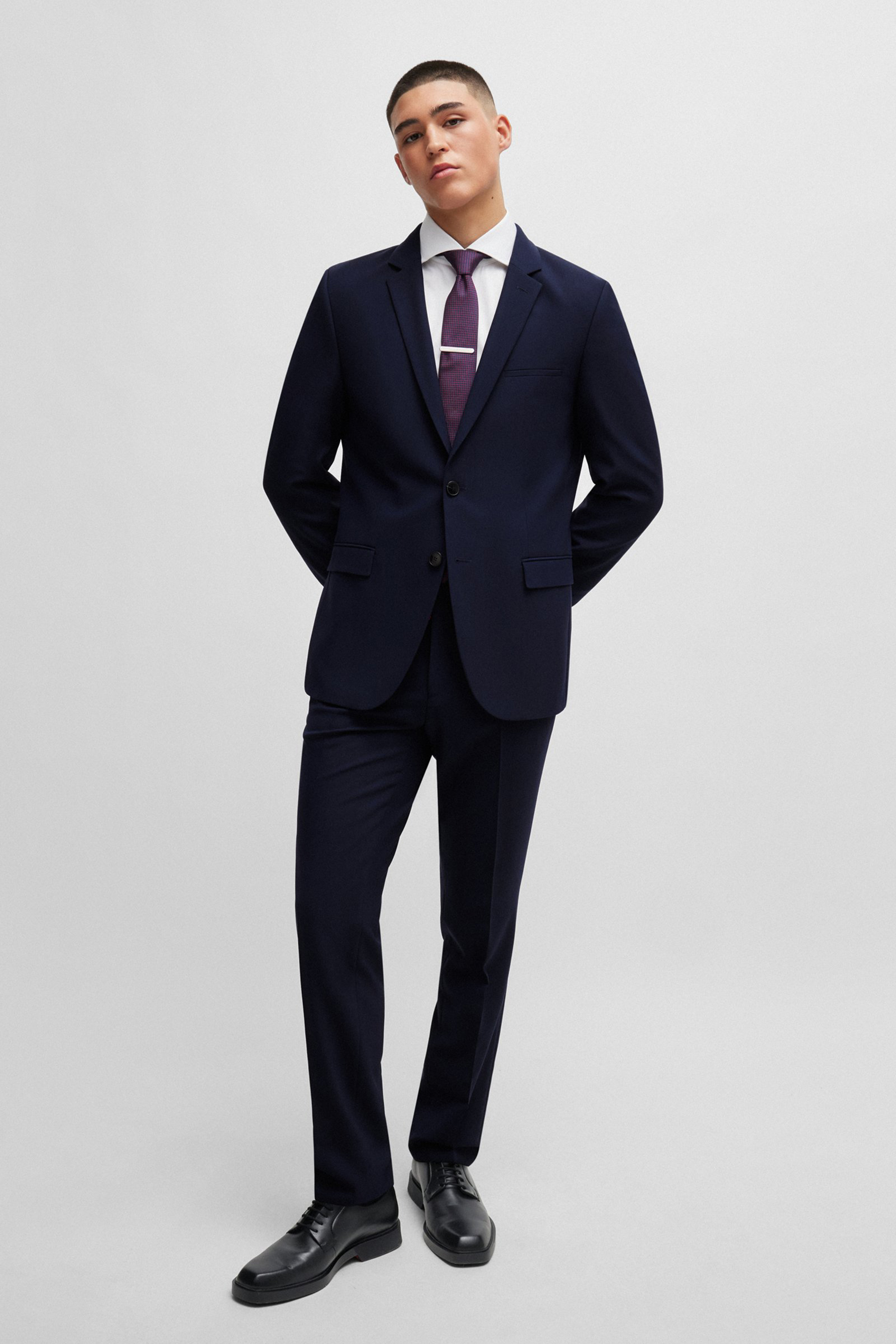 HUGO Extra Slim Fit Virgin Wool Blend Suit Arti