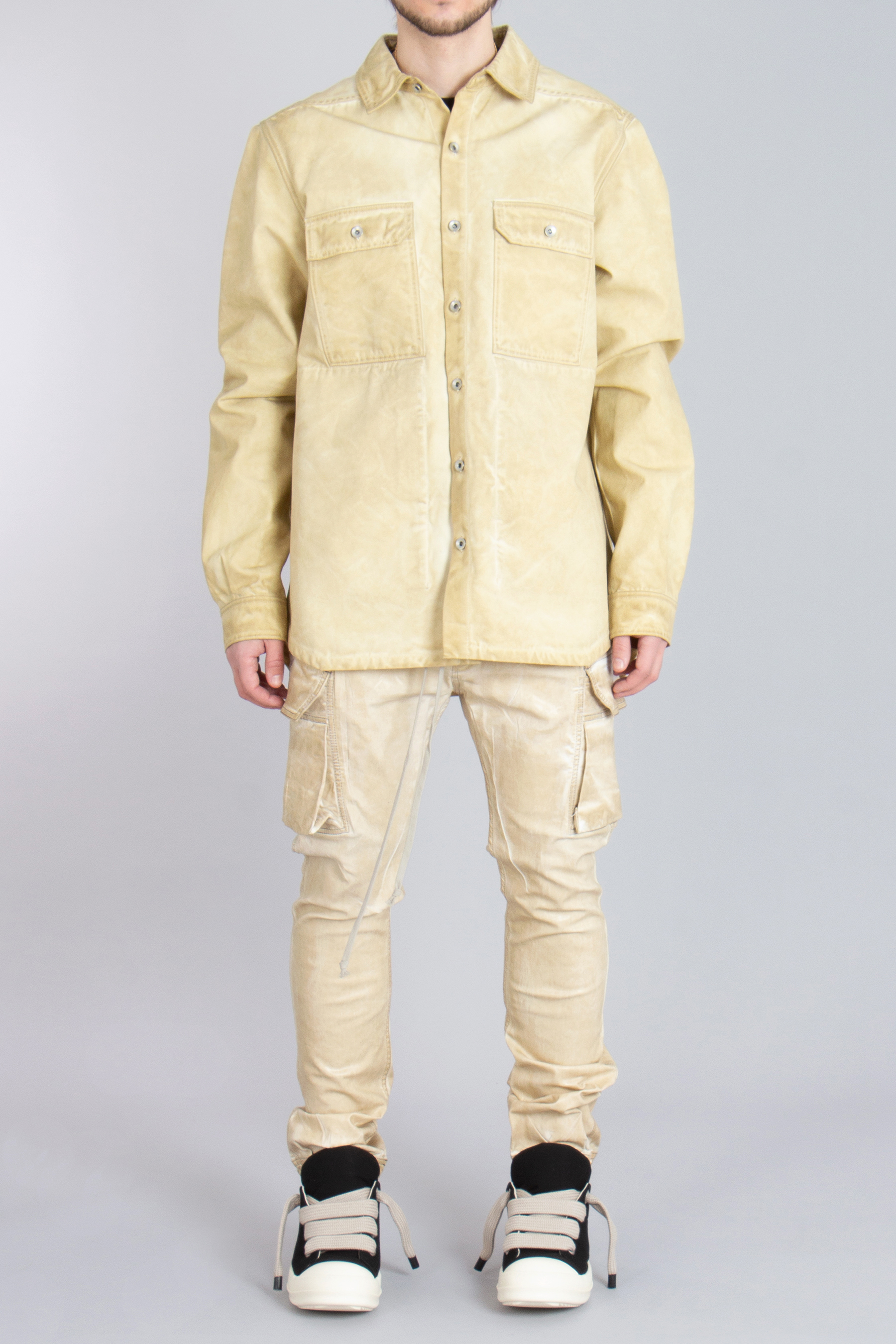 RICK OWENS DRKSHDW Organic Cotton Canvas Outershirt