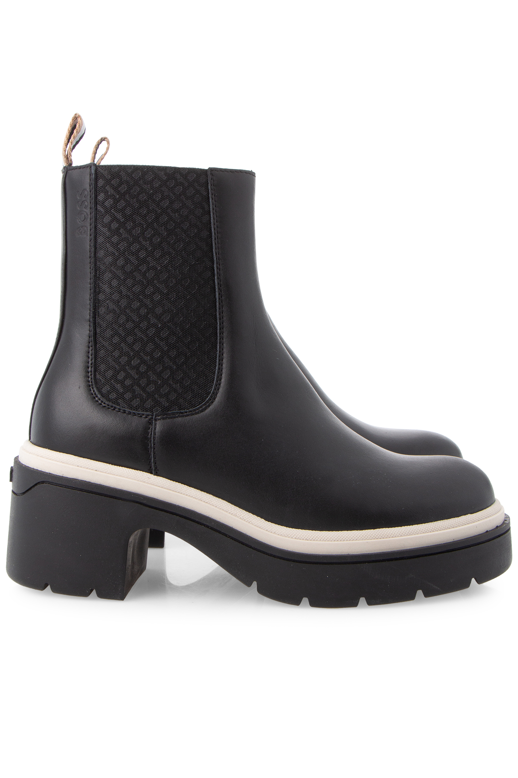 BOSS Cow Leather Chelsea Boots Carol