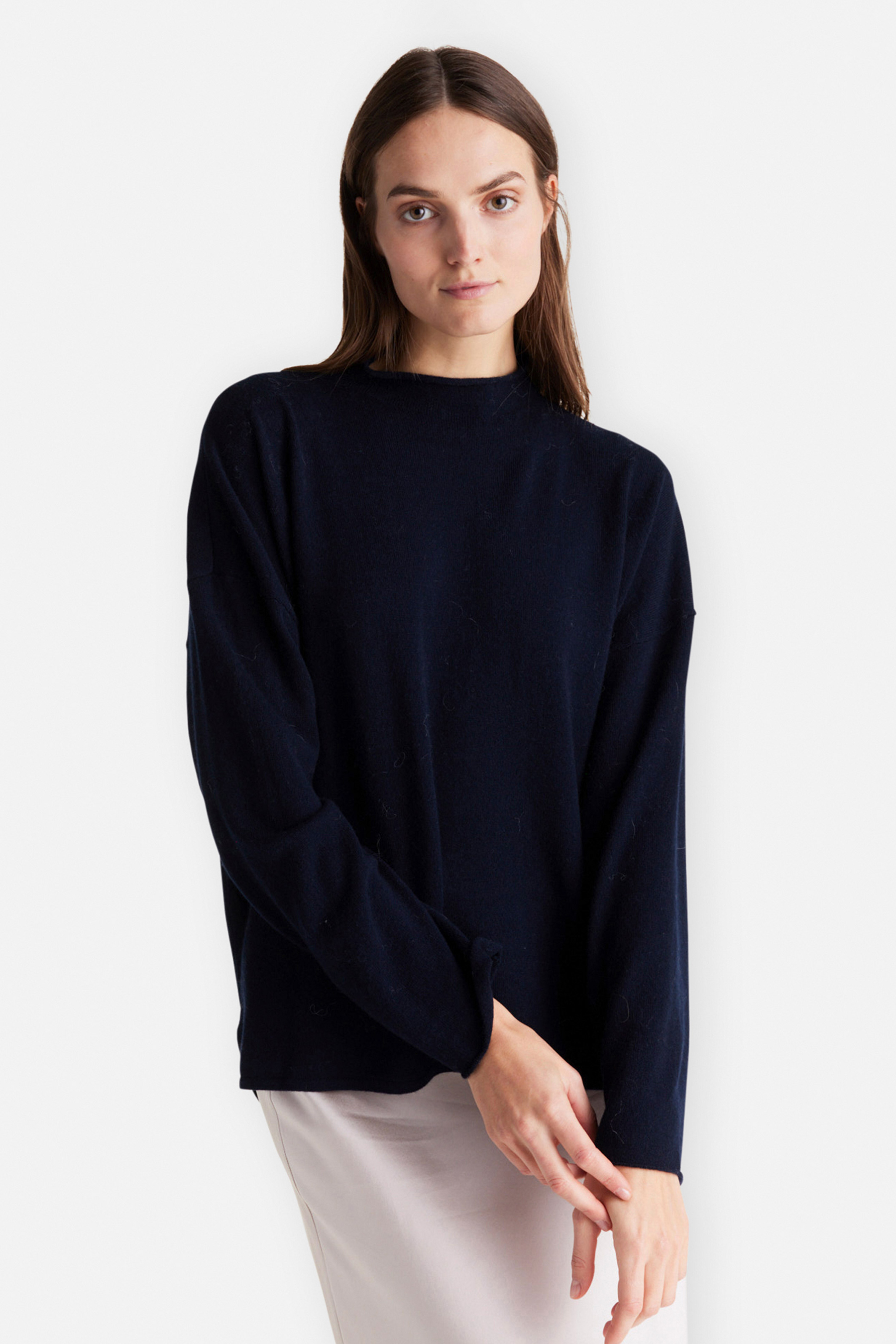 IHEART Fine Wool-Cashmere Knit Sweater Hornonella