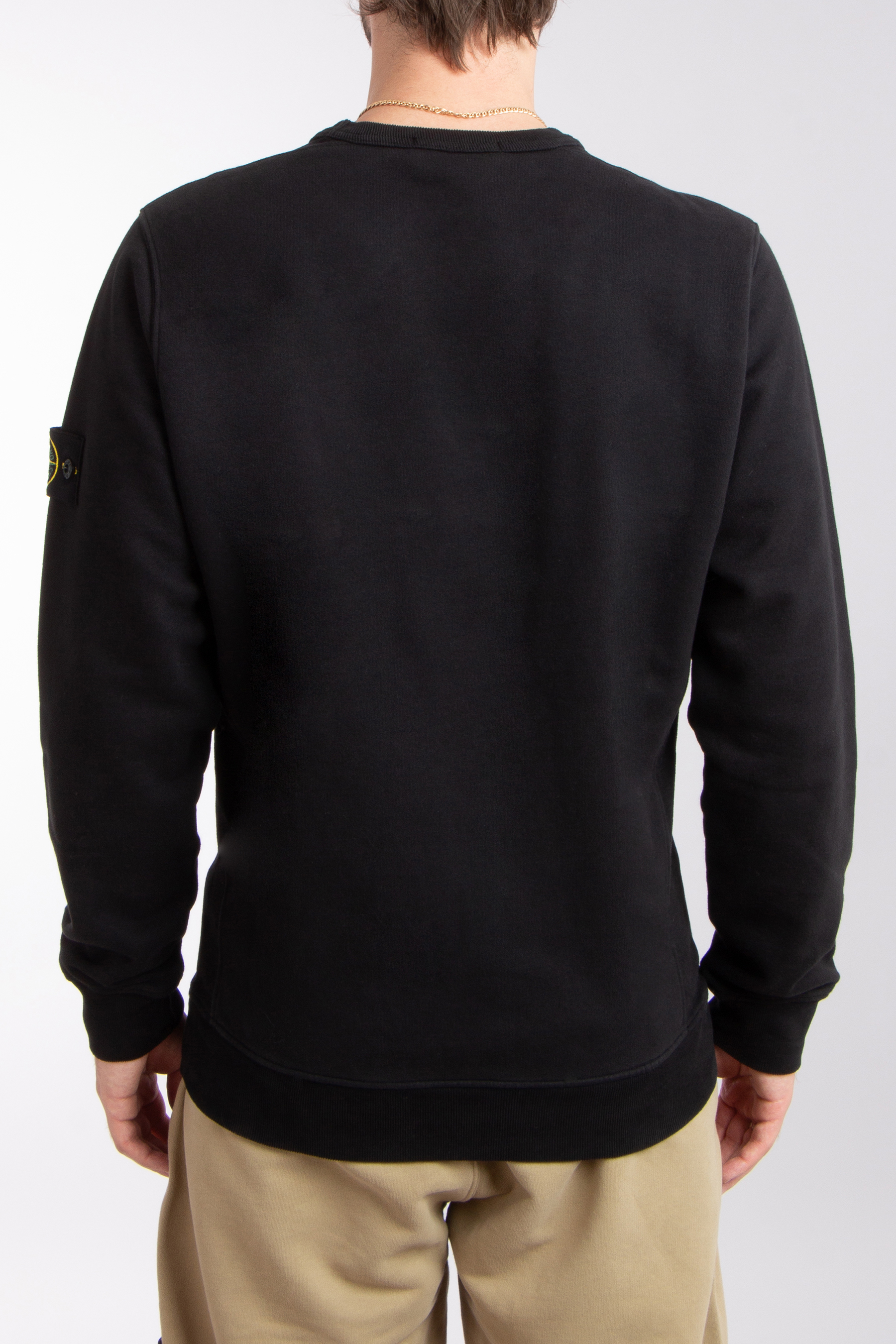 STONE ISLAND Brushed Organic Cotton Fleece Sweatshirt