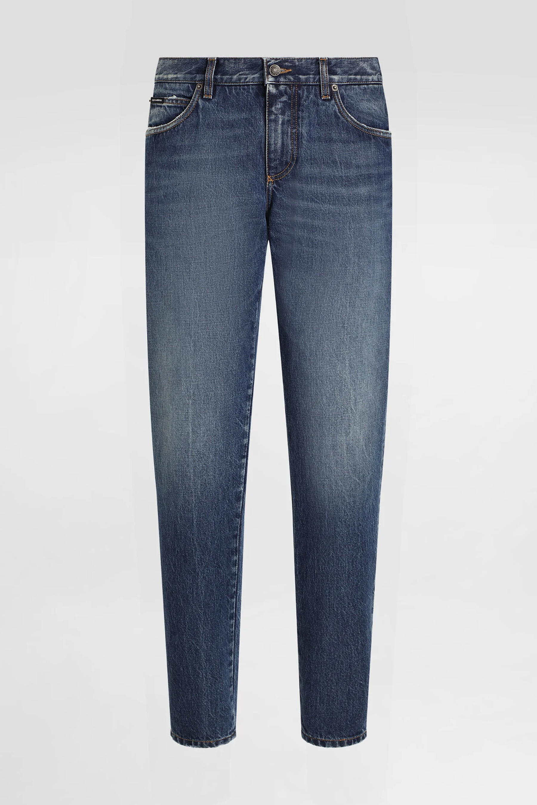 DOLCE & GABBANA Regular Fit Cotton Denim Jeans