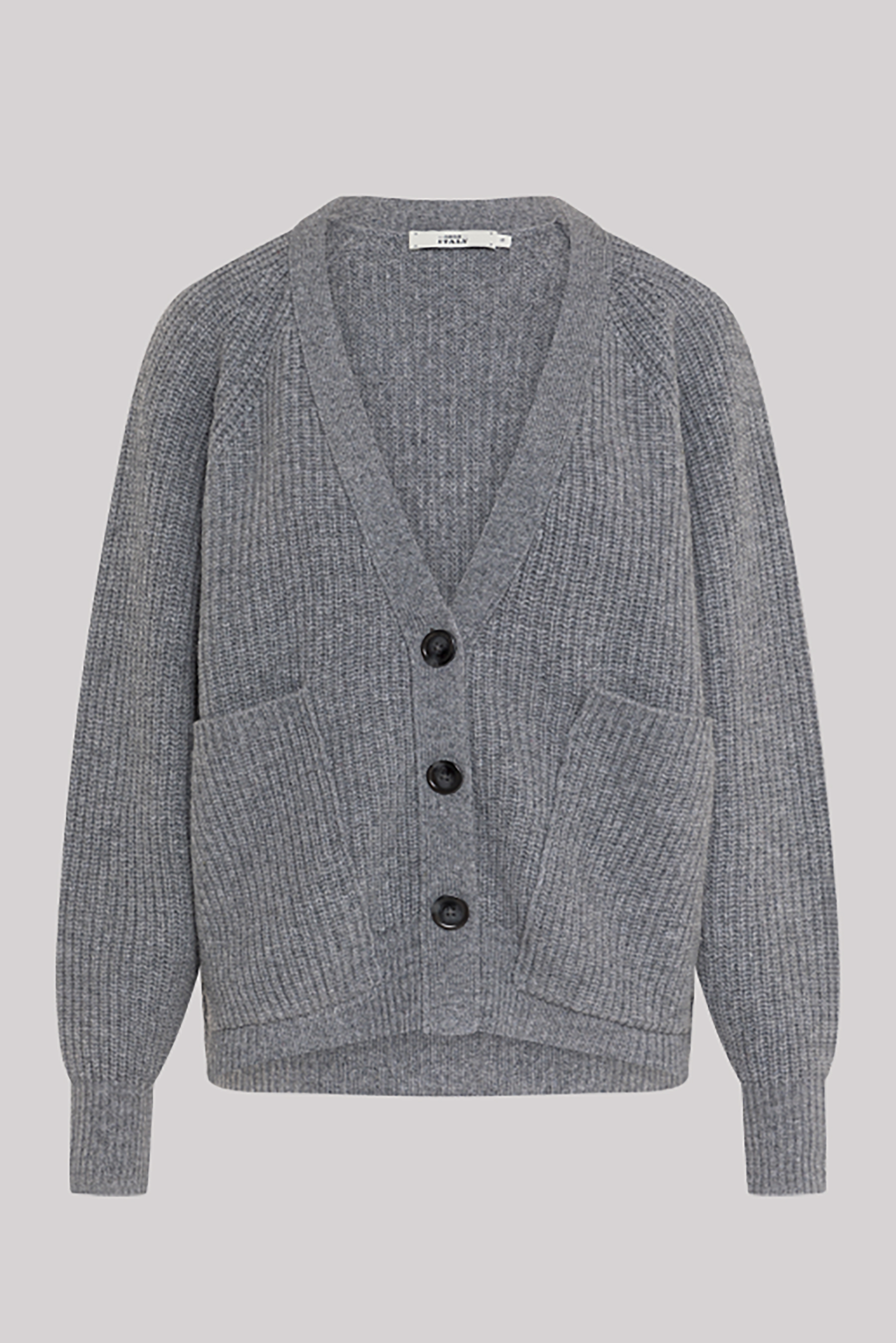 0039 ITALY Oversized Cashmere-Wool Blend Cardigan Lara