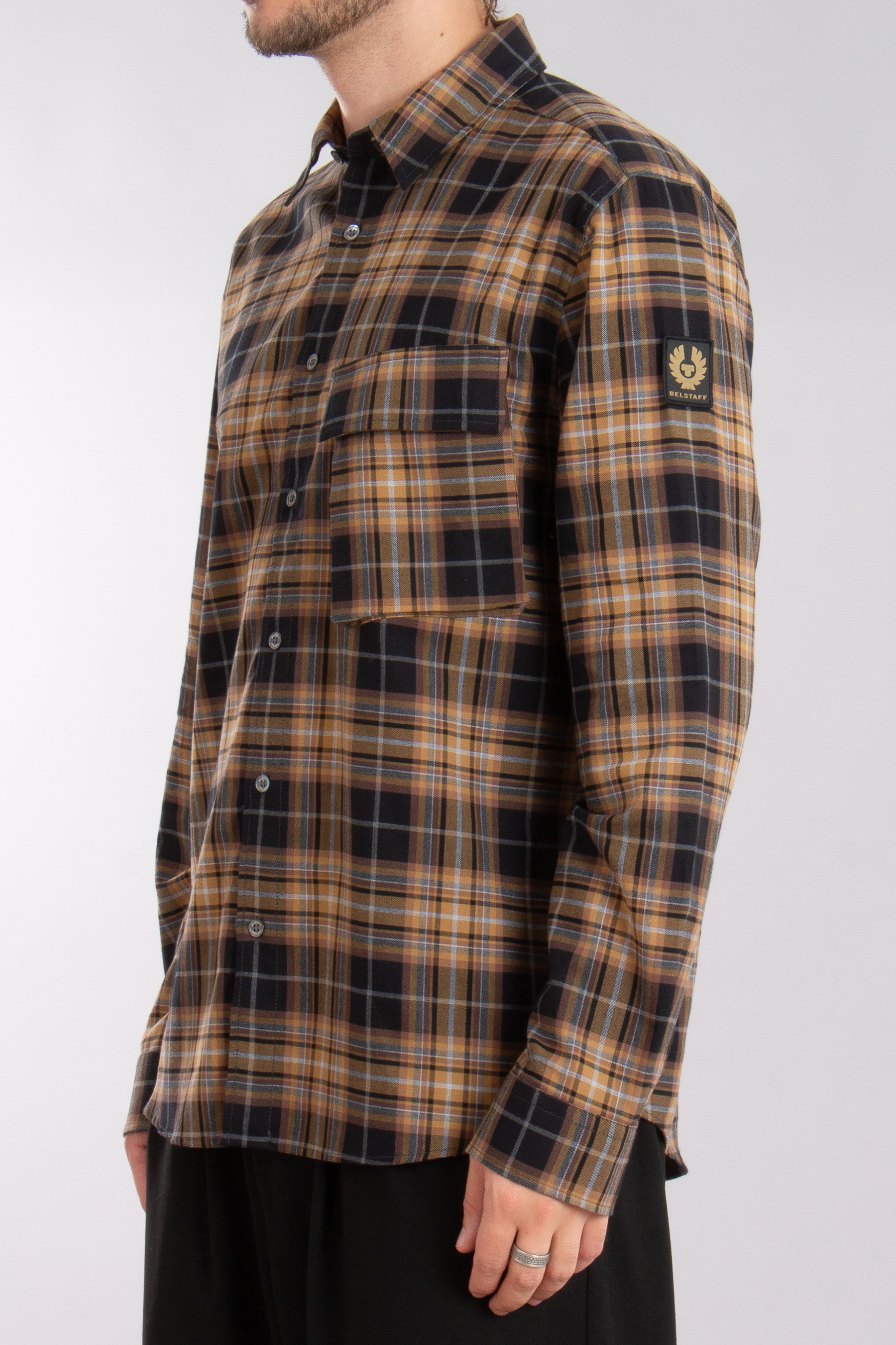 BELSTAFF Regular Fit Checked Cotton Shirt Scale