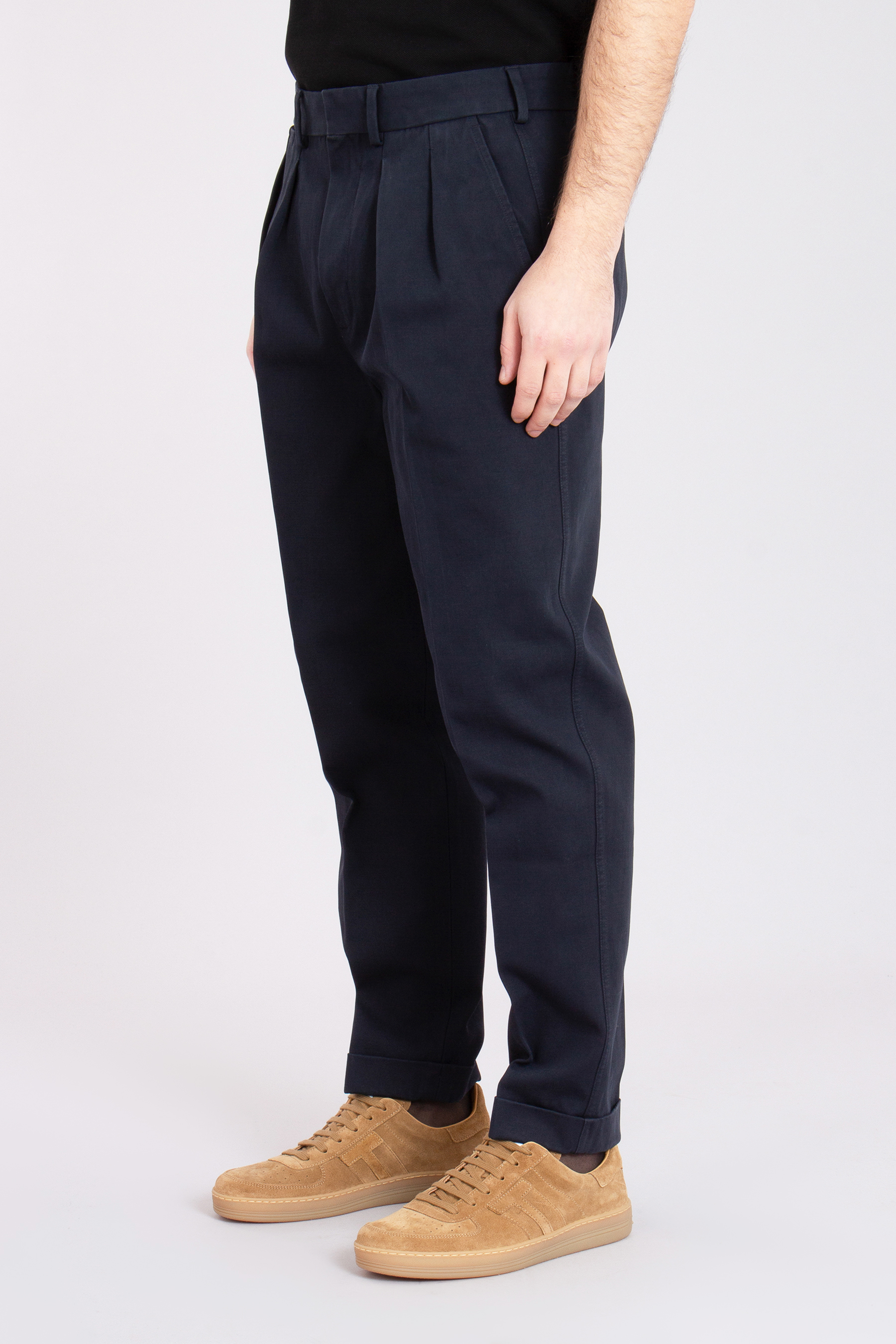 TOM FORD Organic Cotton Pleated Pants