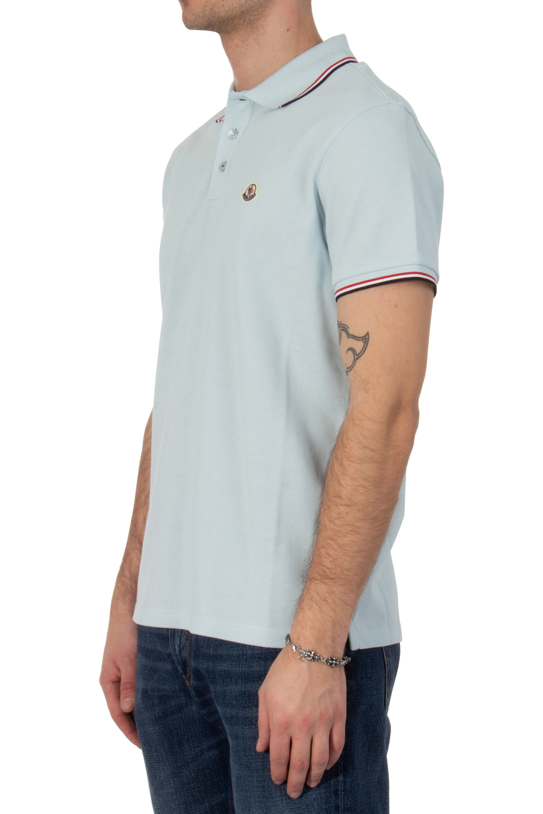 MONCLER Cotton Piqué Polo Shirt