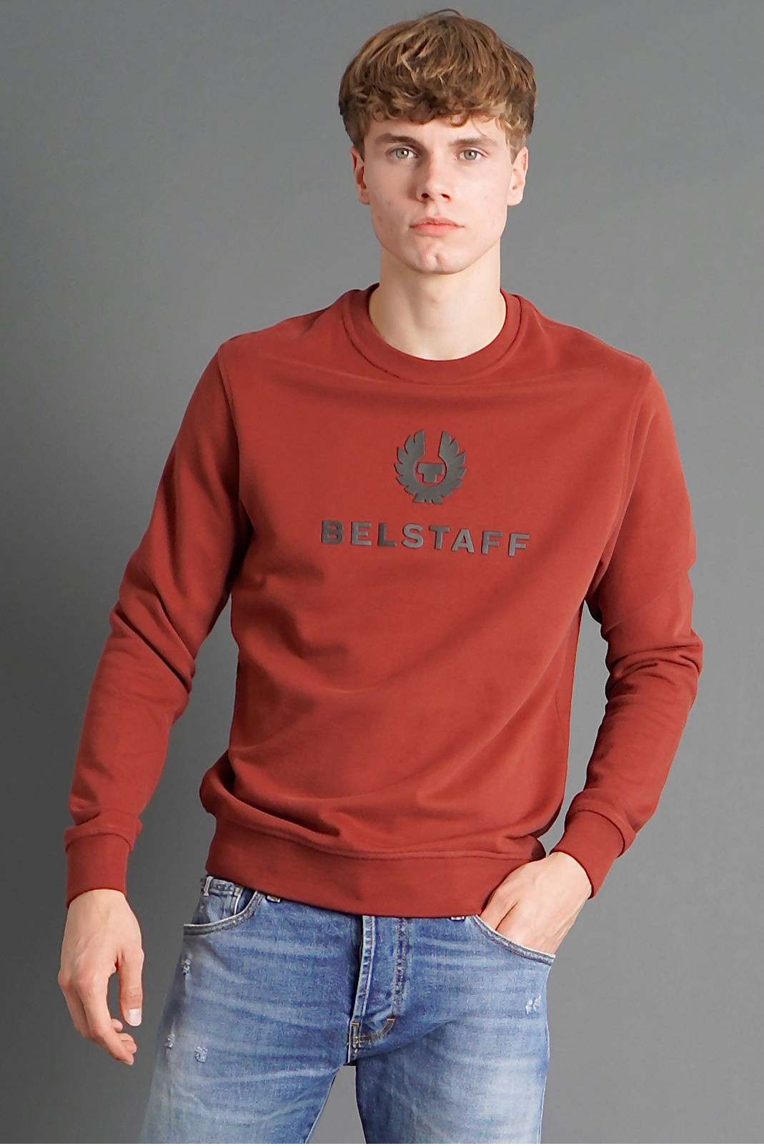 BELSTAFF Signature Cotton Fleece Sweatshirt 104139LAVARED