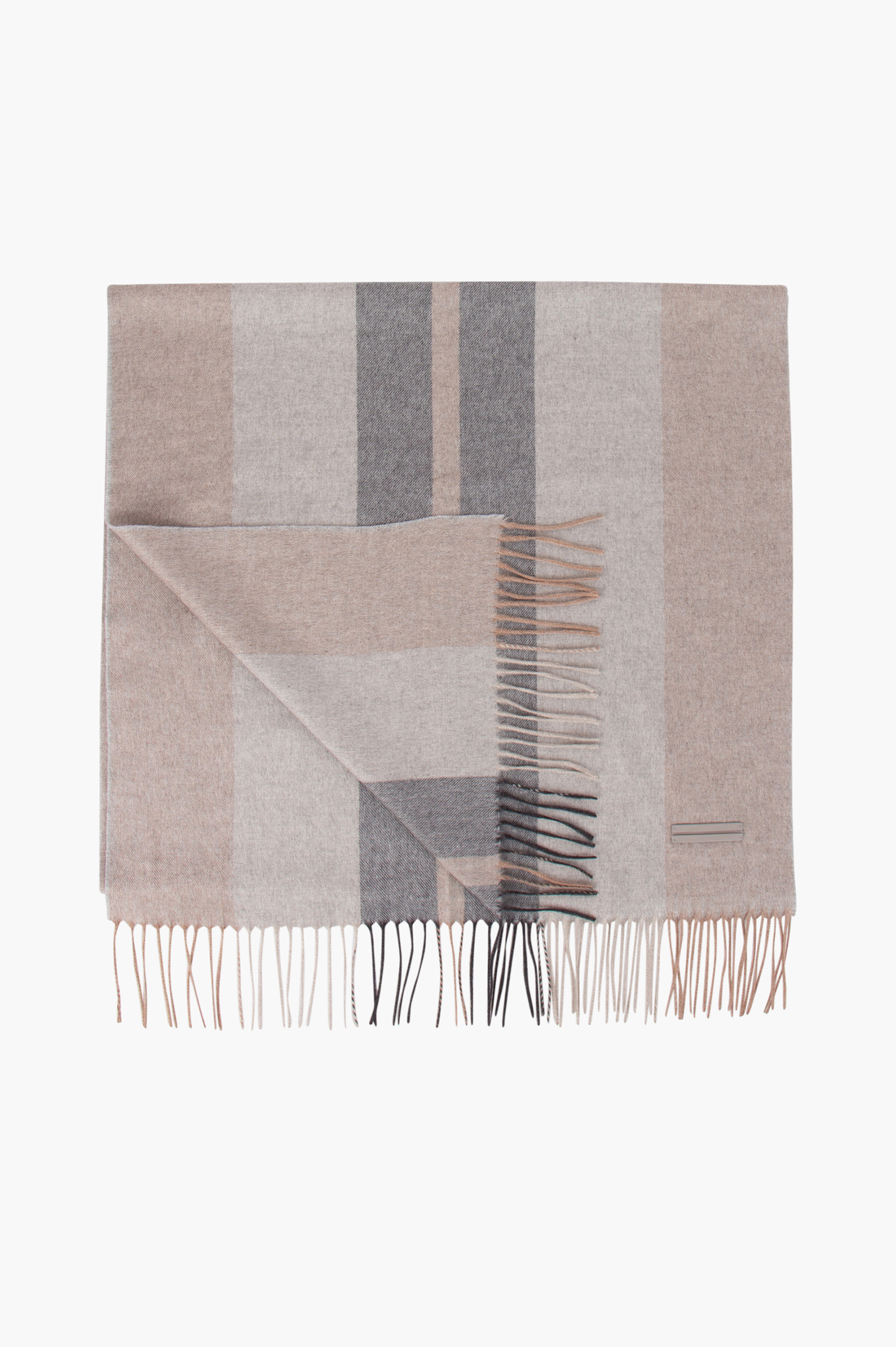 ZEGNA Striped Silk Scarf