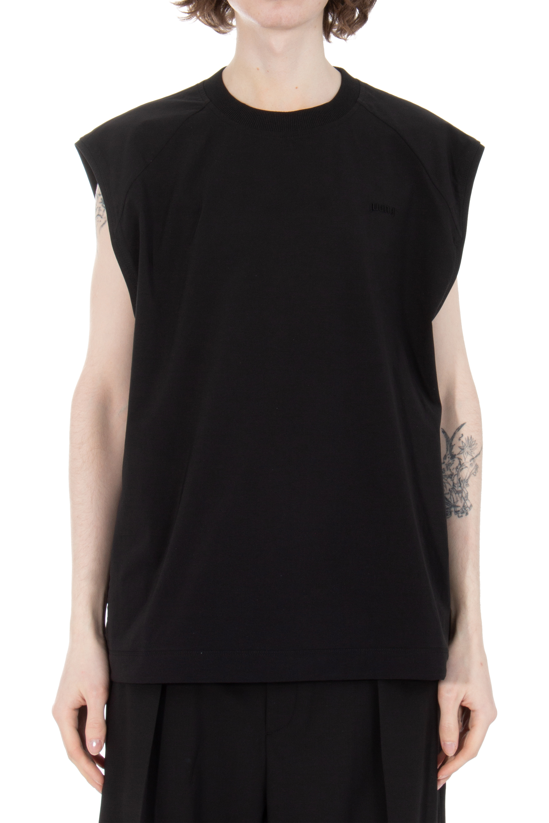 JUUN.J Embroidered Nylon Stretch Tank Top