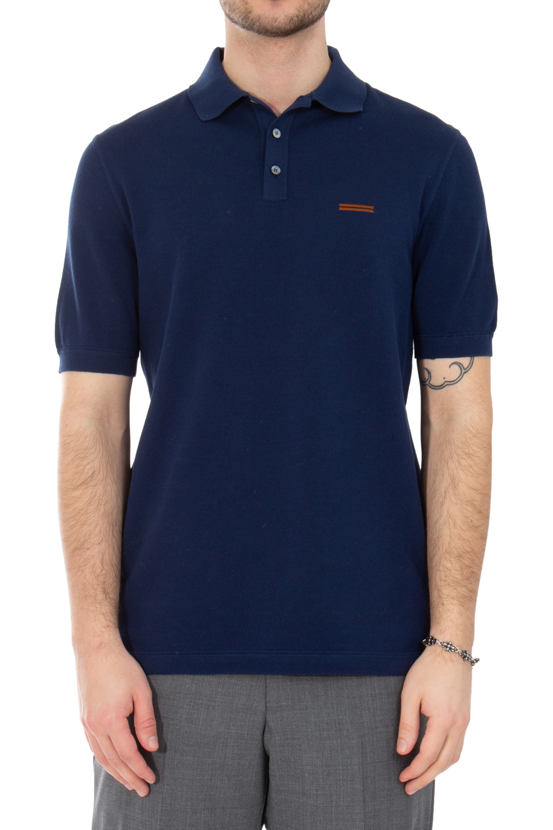 ZEGNA Cotton Piqué Polo Shirt