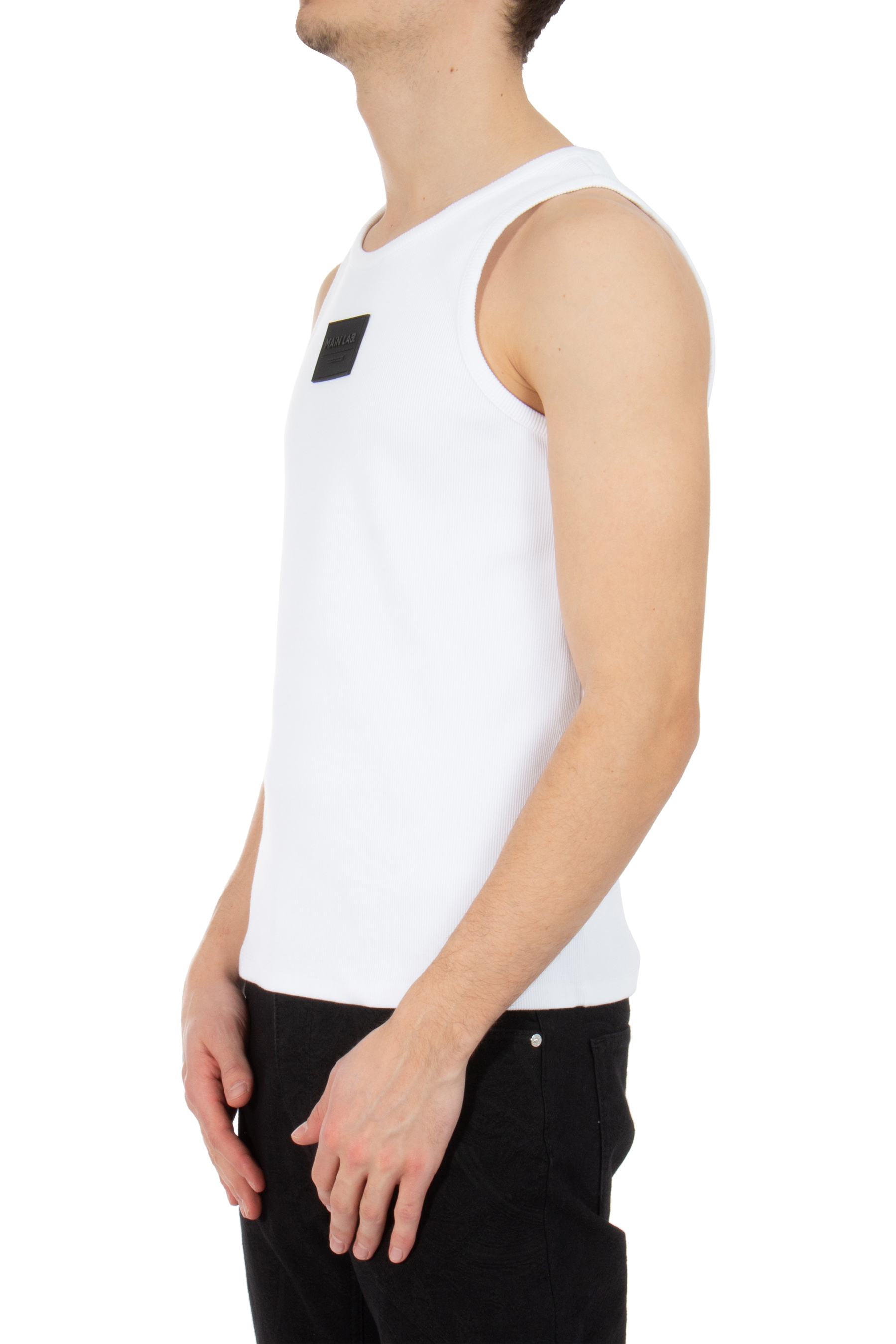 BALMAIN Main Lab Ribbed Cotton Tank Top