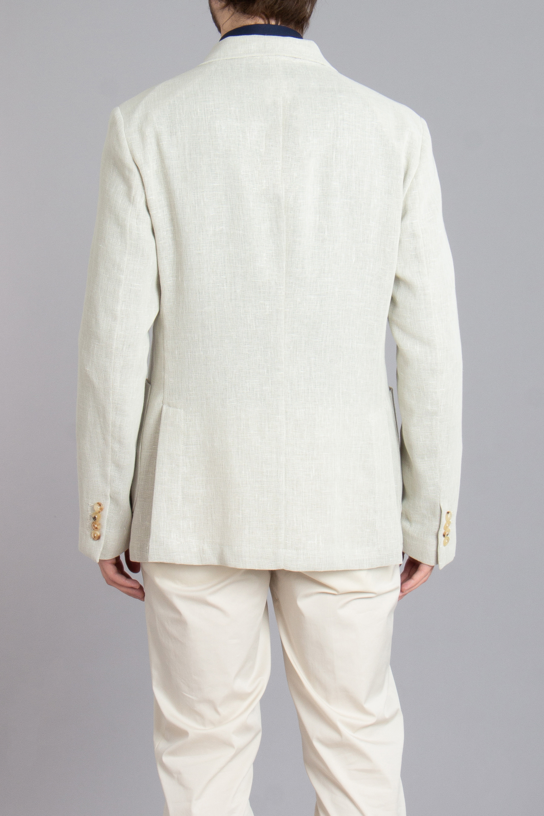 PAL ZILERI Tailored Fit Virgin Wool-Linen Blend Jacket