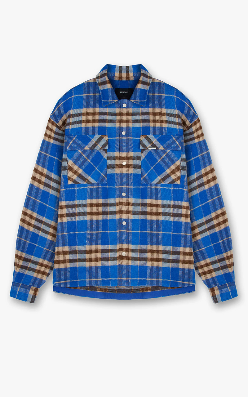 REPRESENT Initial Print Flannel Shirt