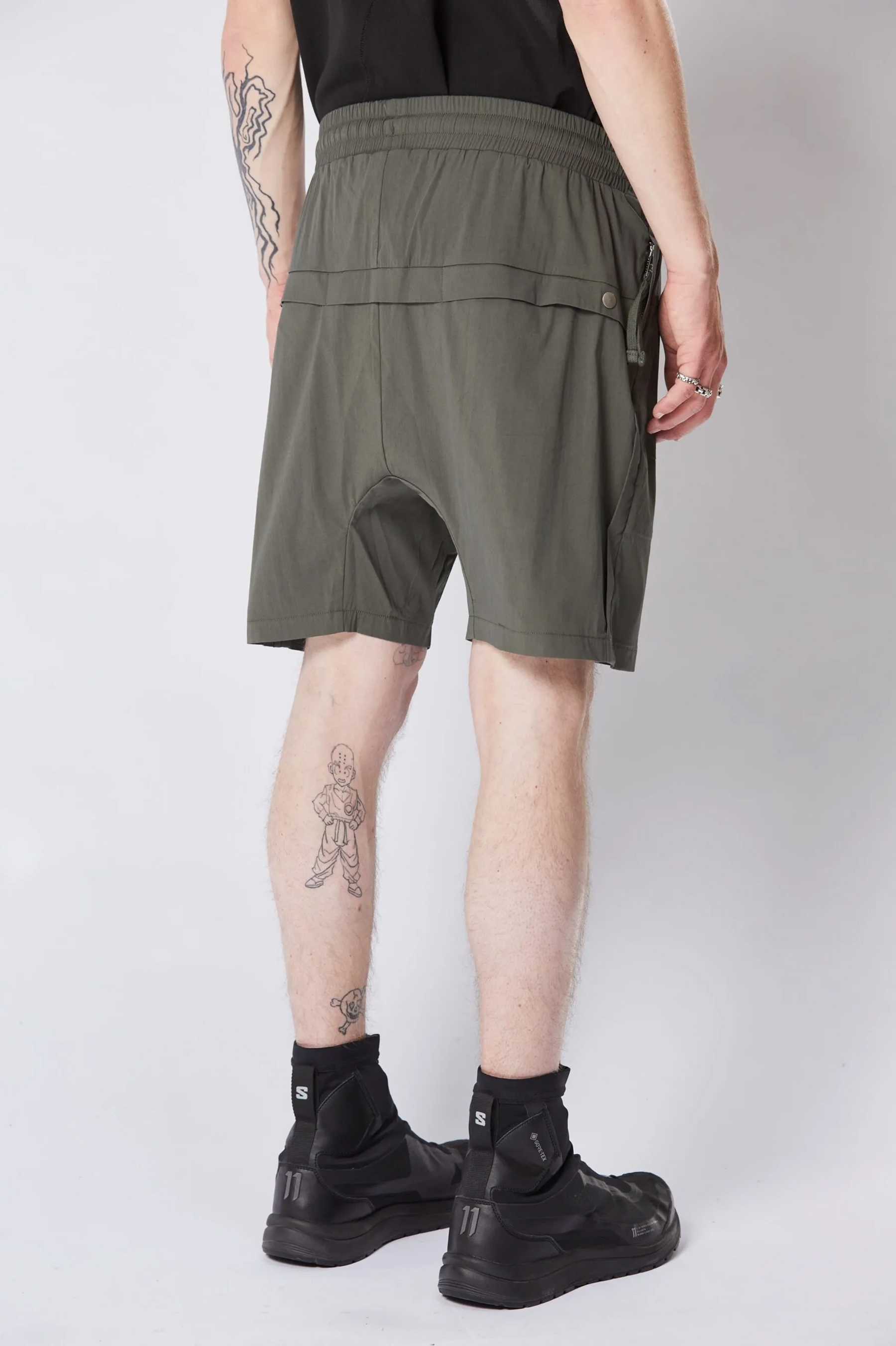 THOM KROM Woven Stretch Cotton Shorts