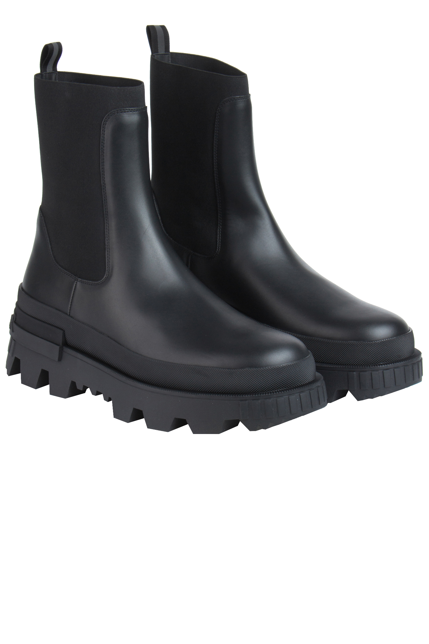 MONCLER Leather Chelsea Boots