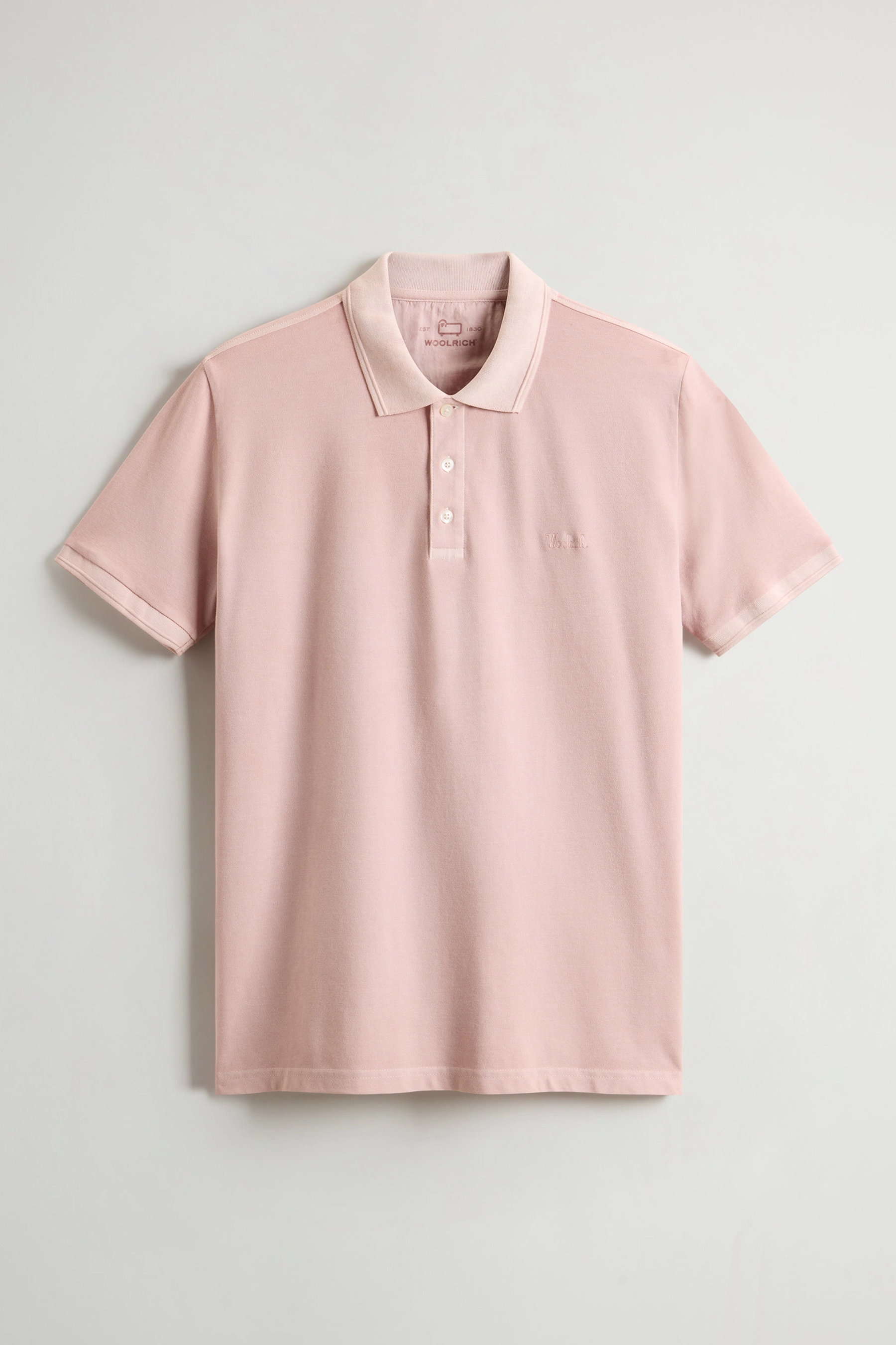 WOOLRICH Slim Fit Stretch Cotton Piqué Polo Shirt Mackinack