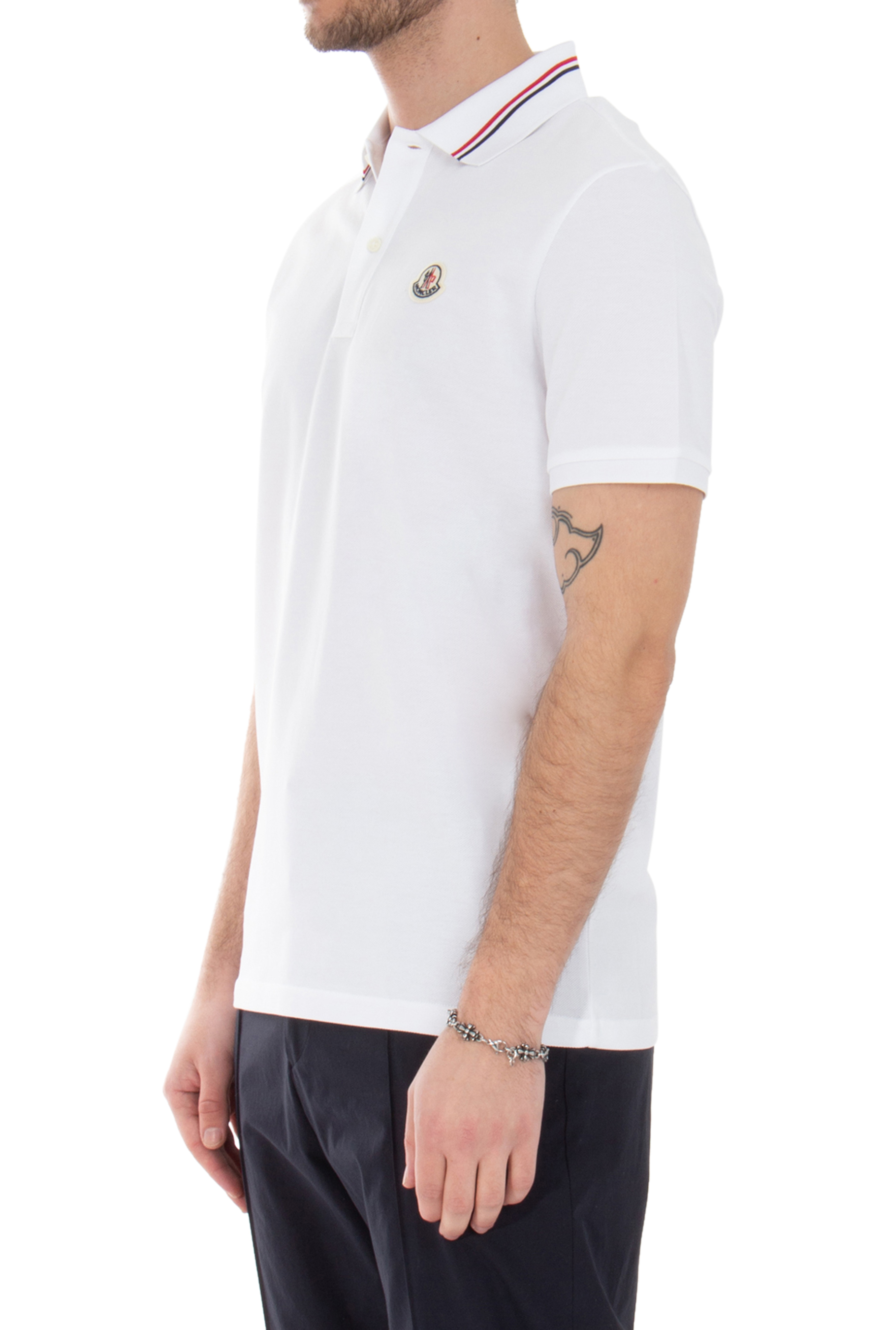 MONCLER Cotton Piqué Polo Shirt