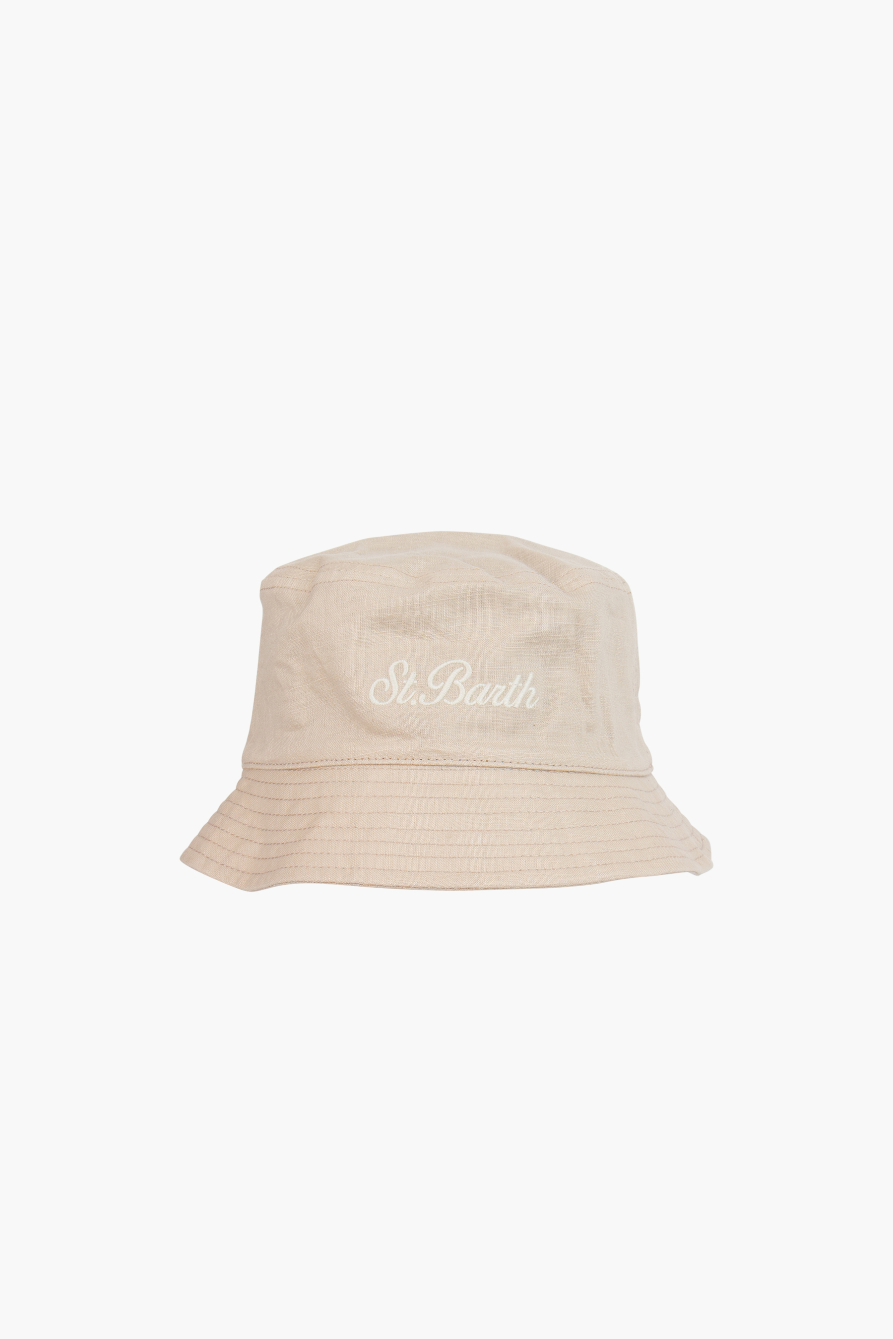 MC 2 SAINT BARTH Embroidered Linen Blend Bucket Hat James